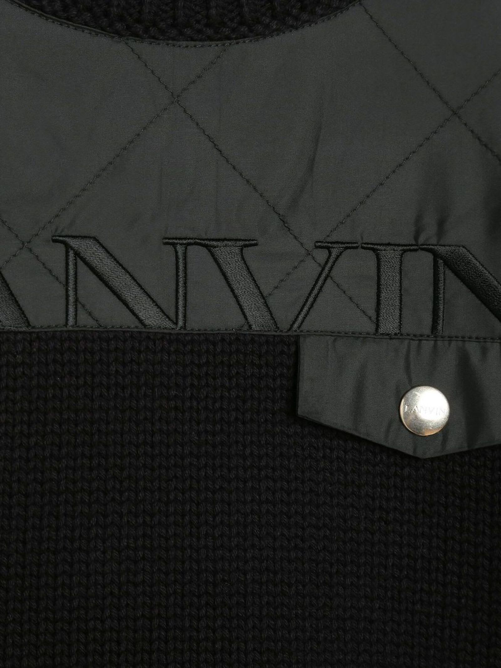 Shop Lanvin Black Cotton Pullover In B Nero