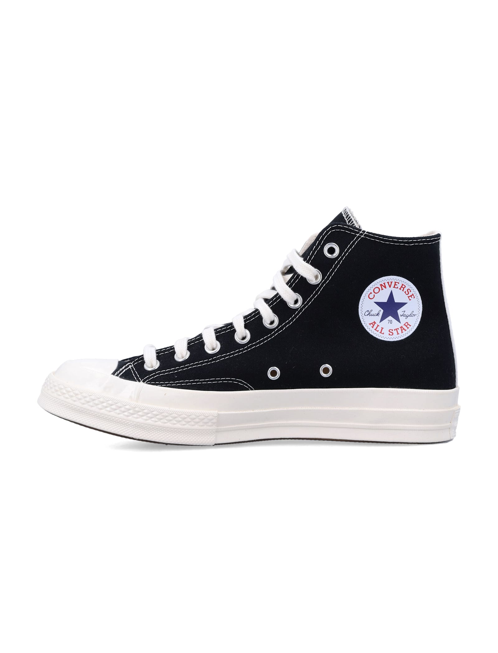 Comme Des Garçons Play X Converse High-top Sneakers With Heart In Black