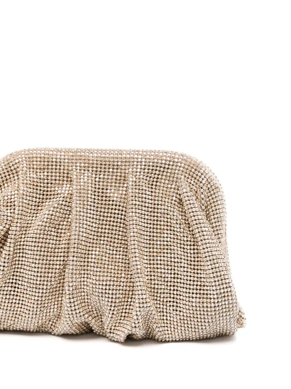 Shop Benedetta Bruzziches Shine On You Crazy Diamond - Venus La Petite Clutch In Beige