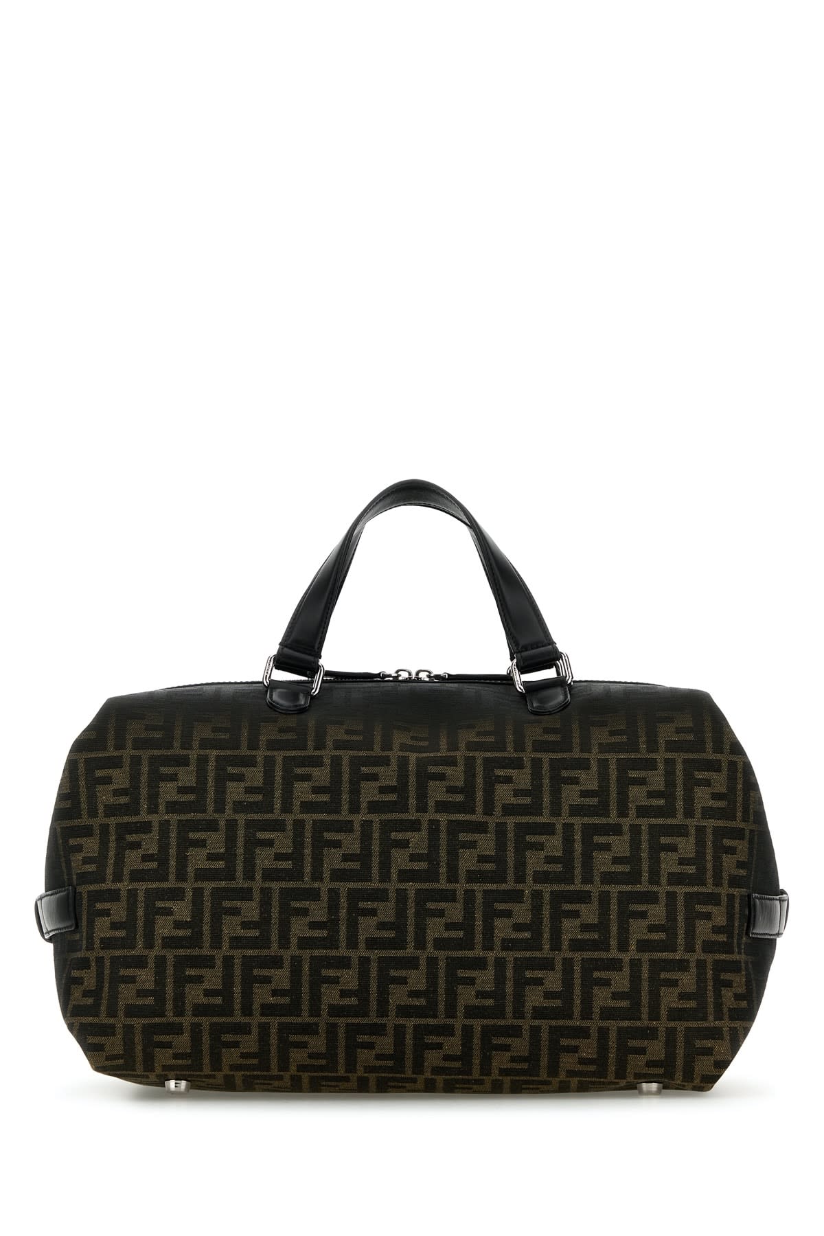 Shop Fendi Borsa A Mano Ff Logo In Tabacco