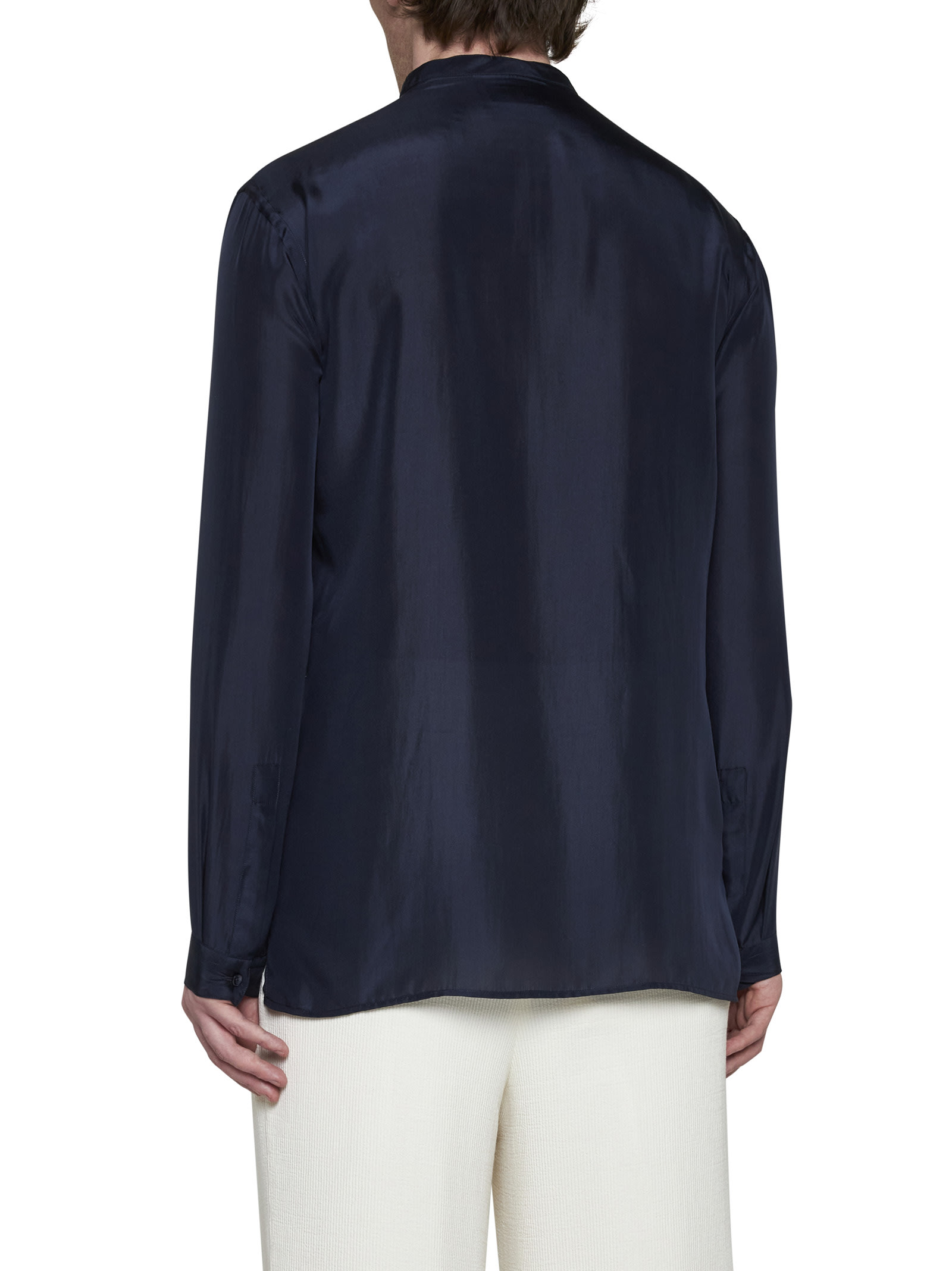 Shop Giorgio Armani Shirt In Maritime Blue