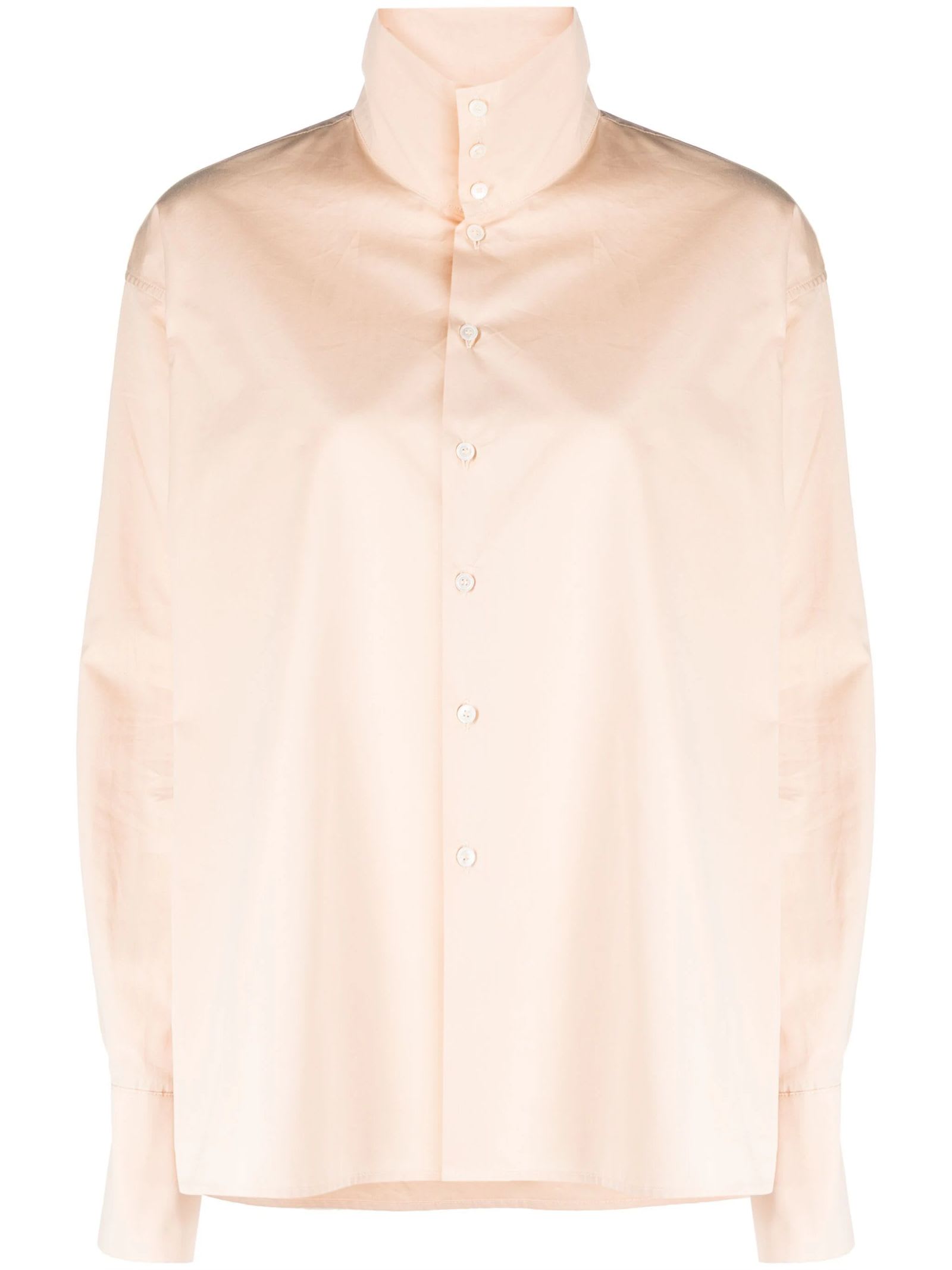 Shop Fabiana Filippi Pink Cotton Shirt