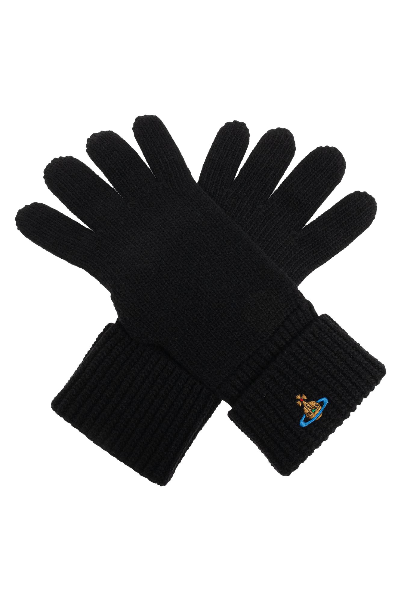 Vivienne Westwood Cashmere Gloves In Black