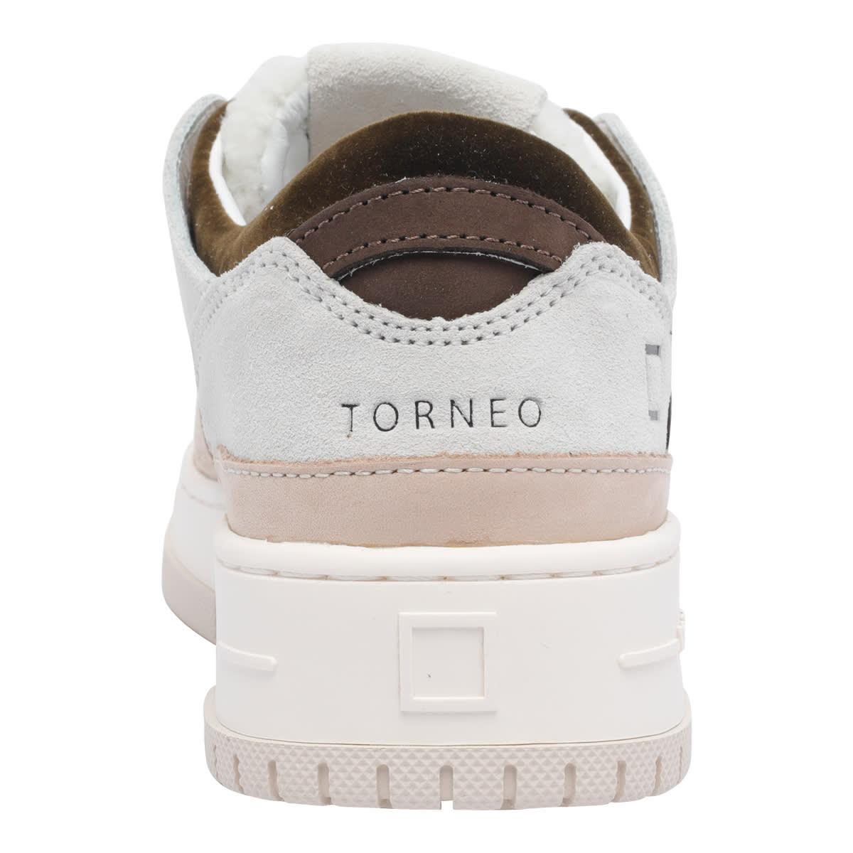 Date Torneo Pop Suede-leather Panel Sneakers In Neutral