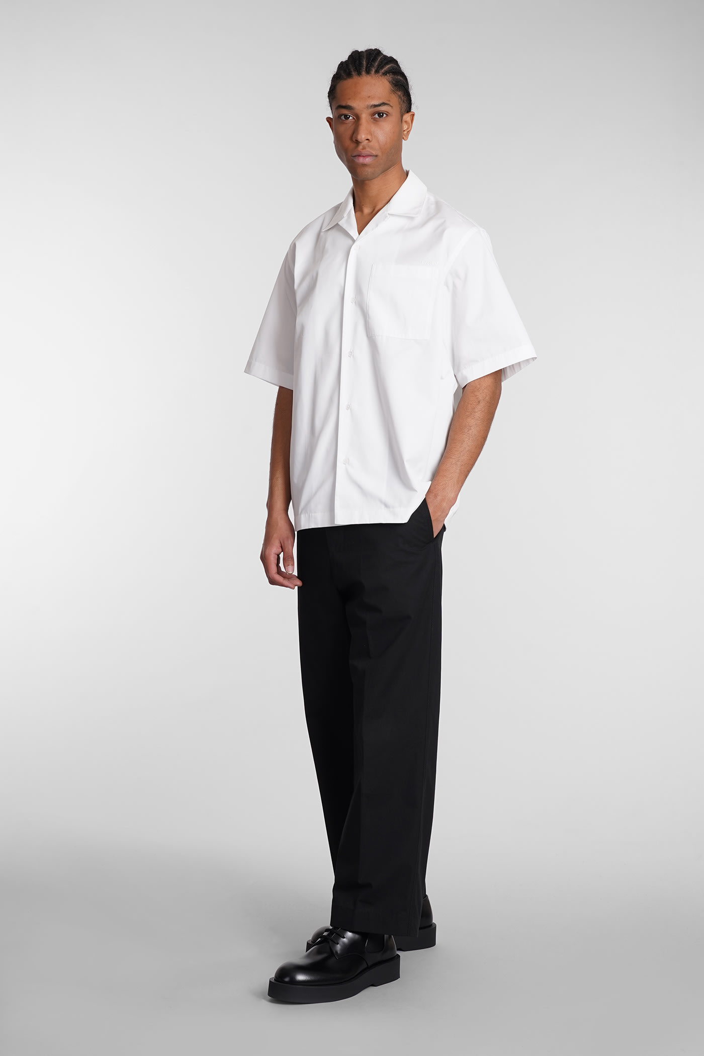 Shop Oamc Shirt In White Polyester