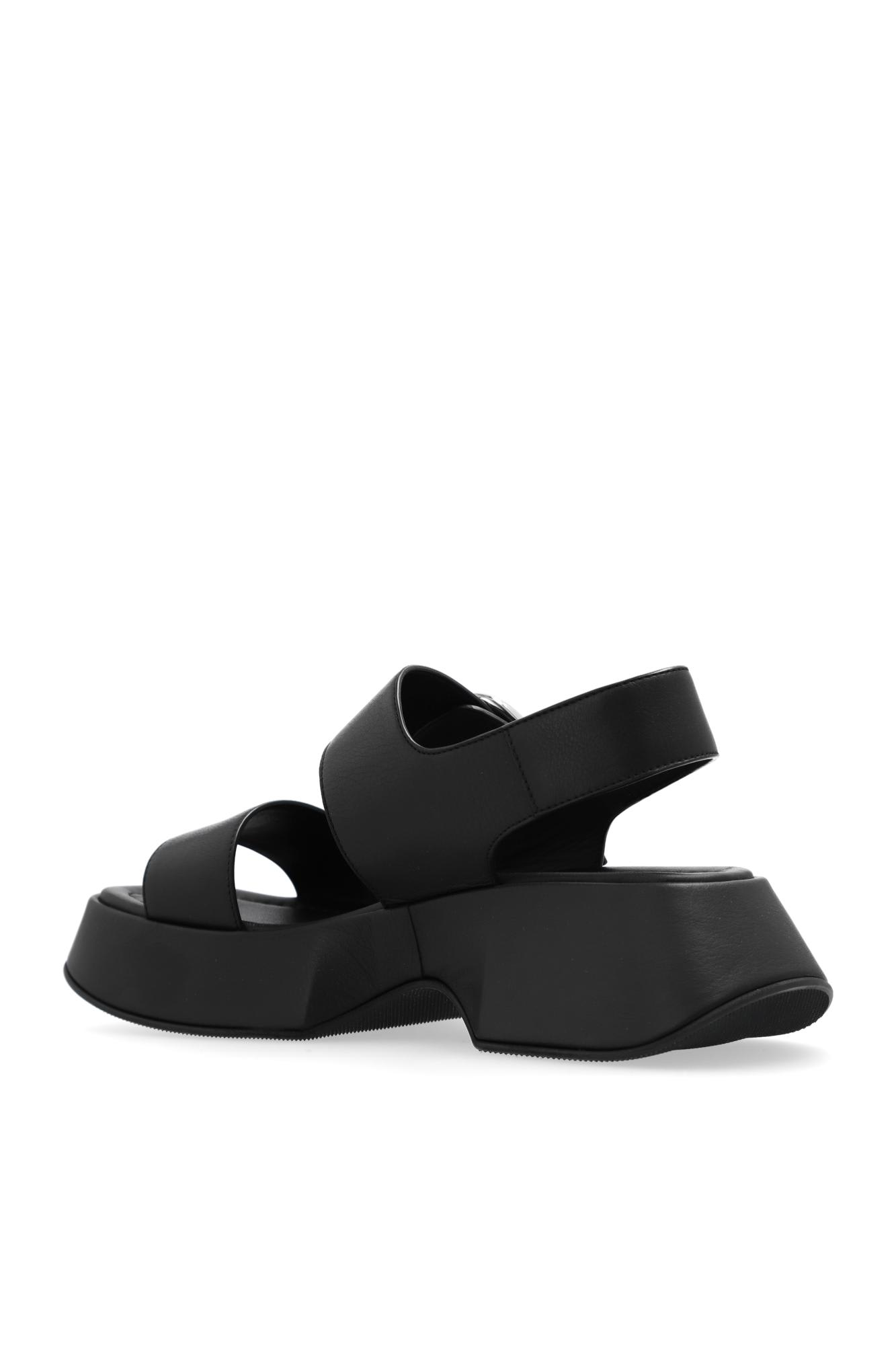 Shop Vic Matie Travel Platform Sandals In Black