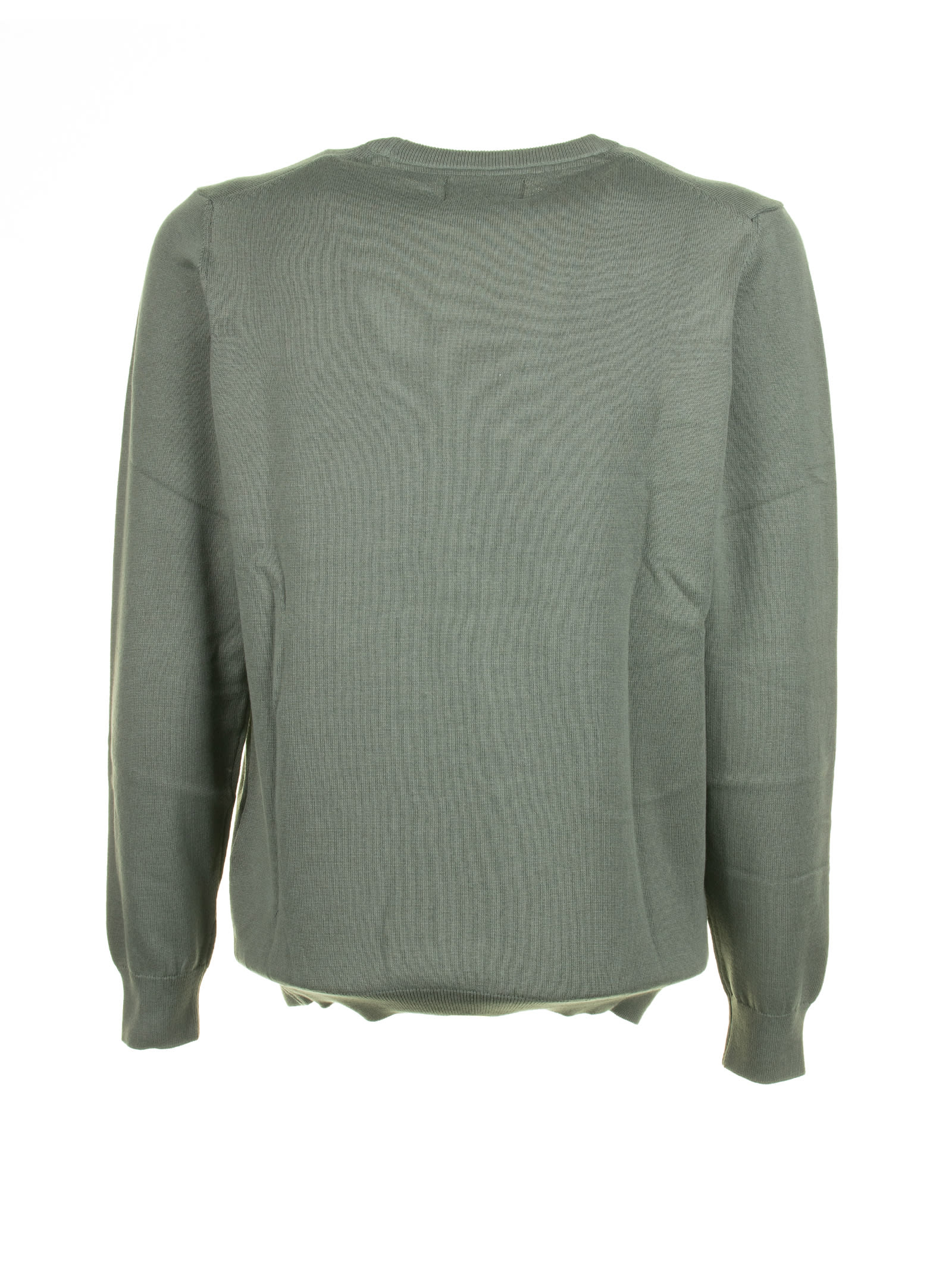 BARBOUR GREEN CREW NECK SWEATER