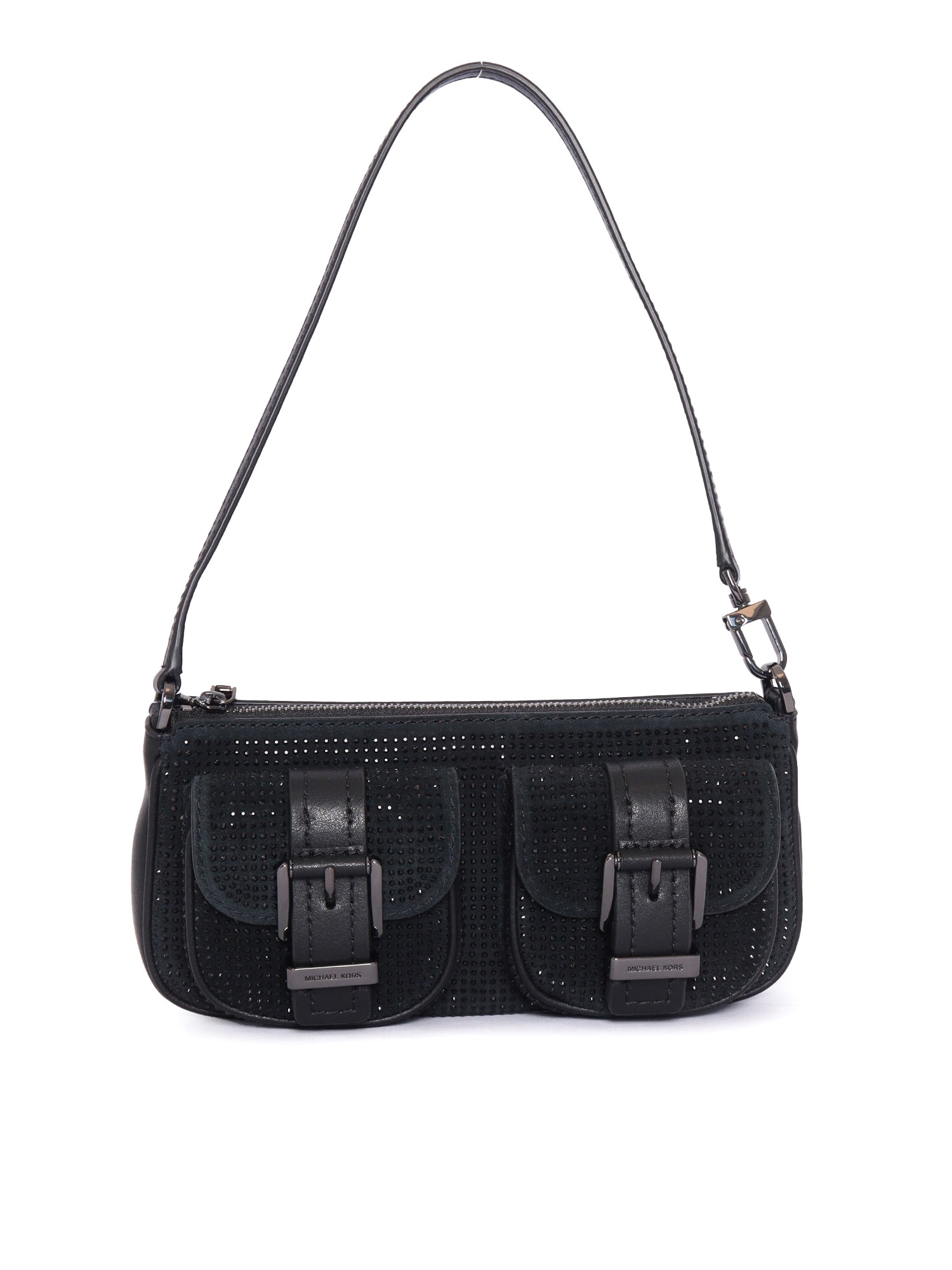 Michael Kors Sm Conv Pouchette In Black