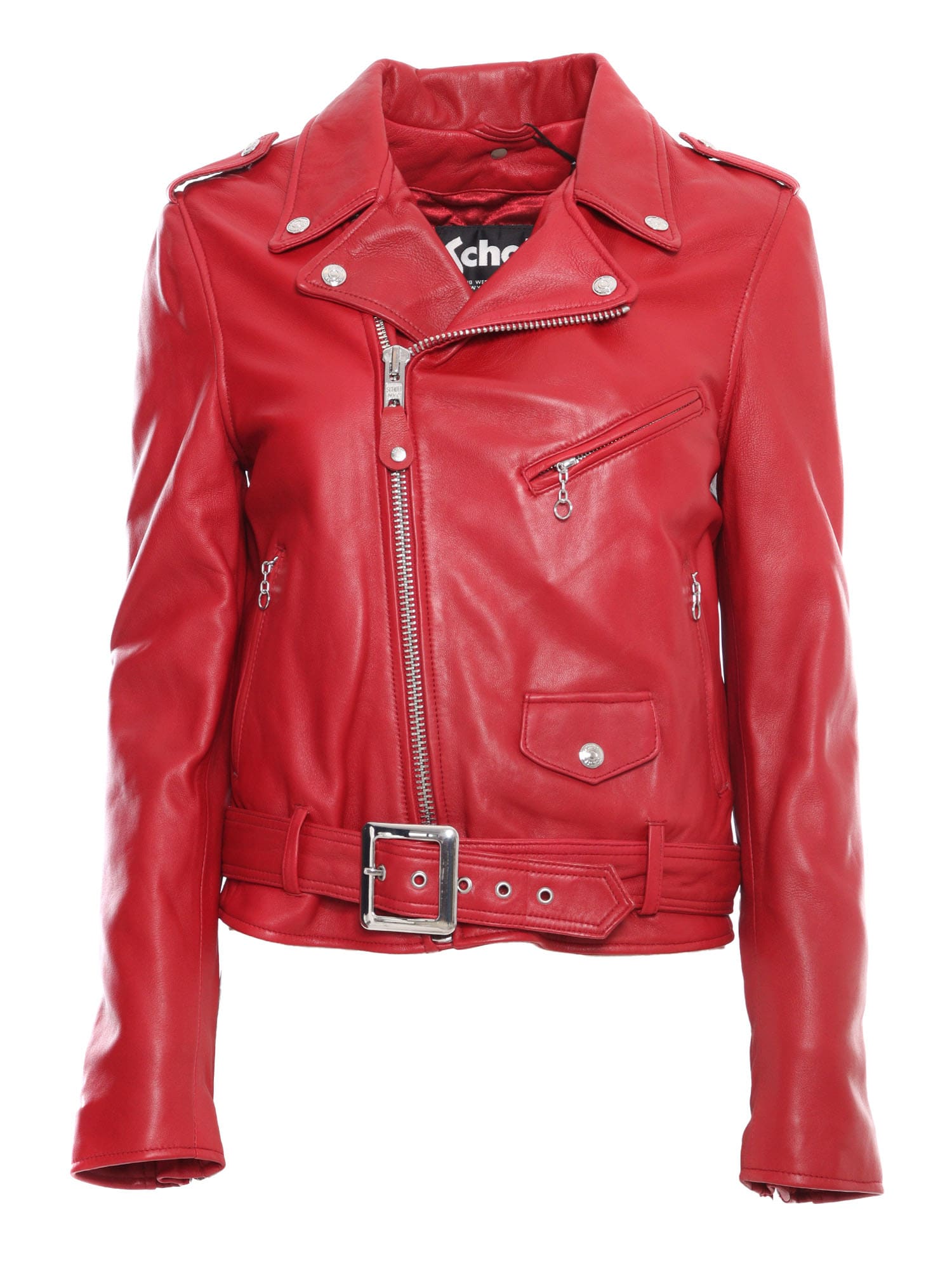 Shop Schott Red Leather Jacket