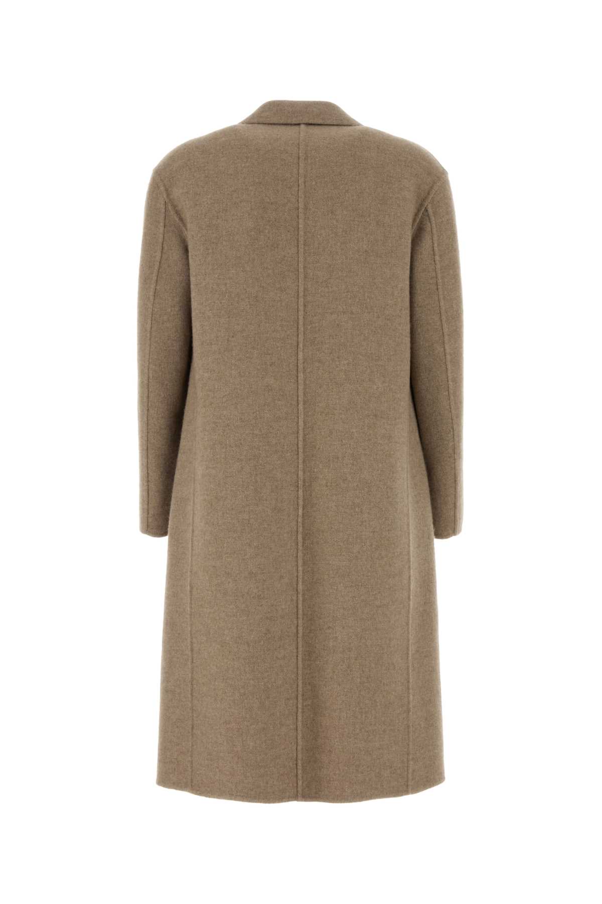 Shop The Row Cappuccino Cashmere Blend Fedra Coat In Natural