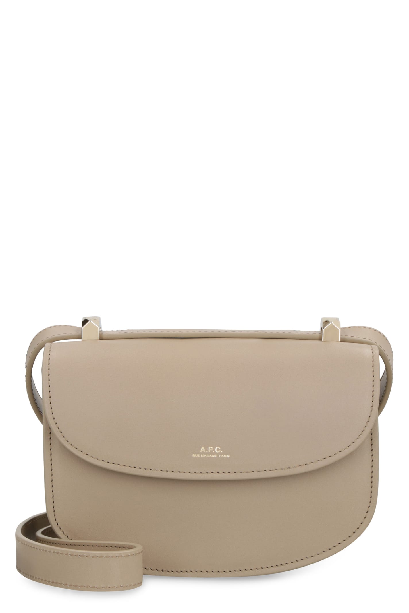 Apc Genève Leather Mini Crossbody Bag In Grey ModeSens