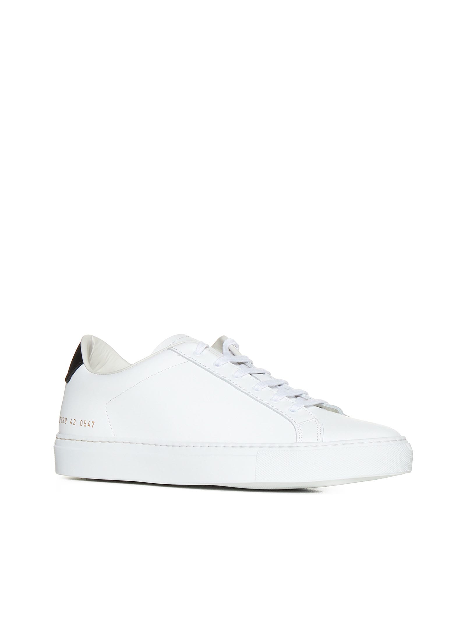 Common Projects White Leather Sneakers In White