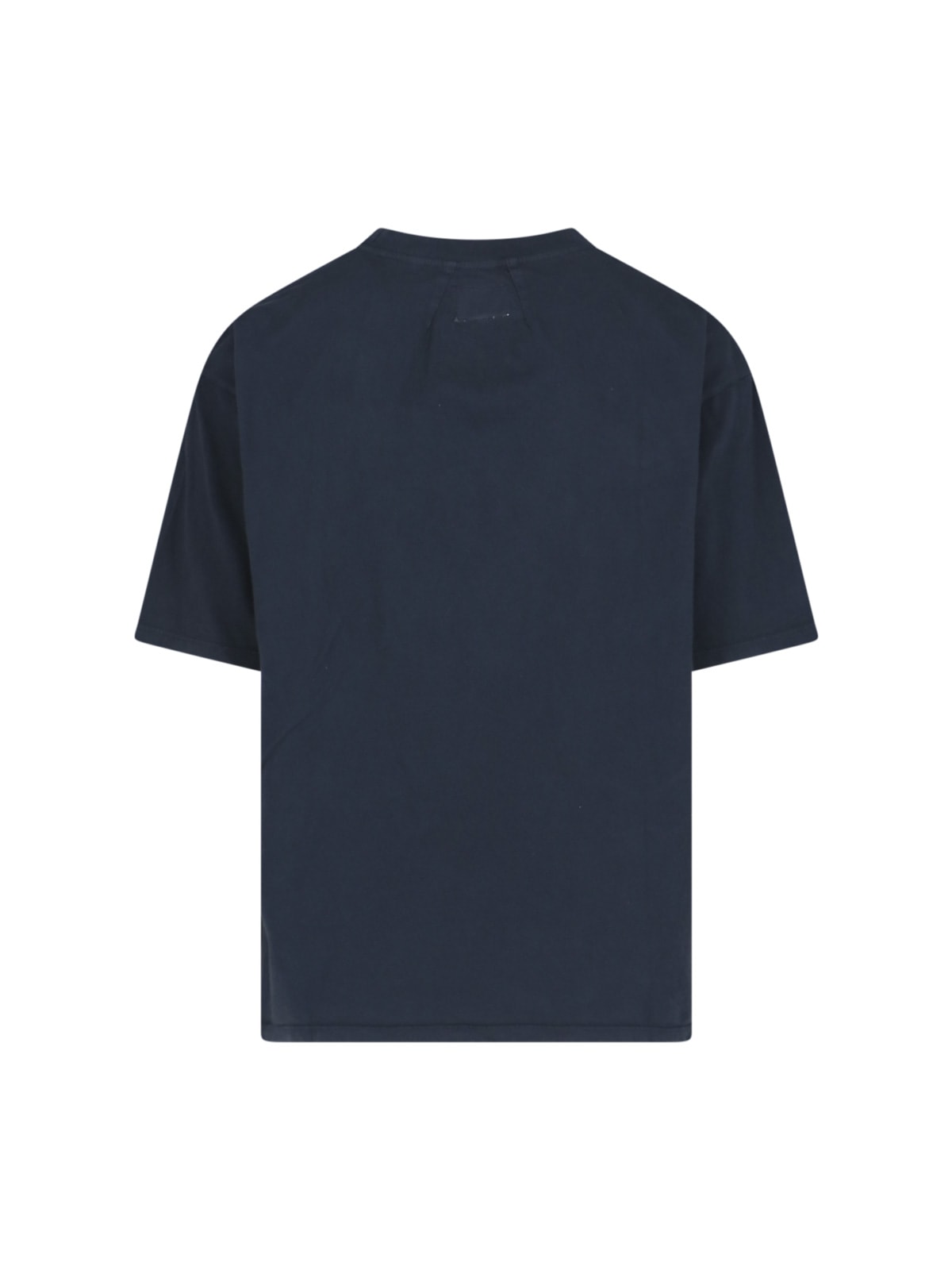 Shop Rhude Logo T-shirt In Blue