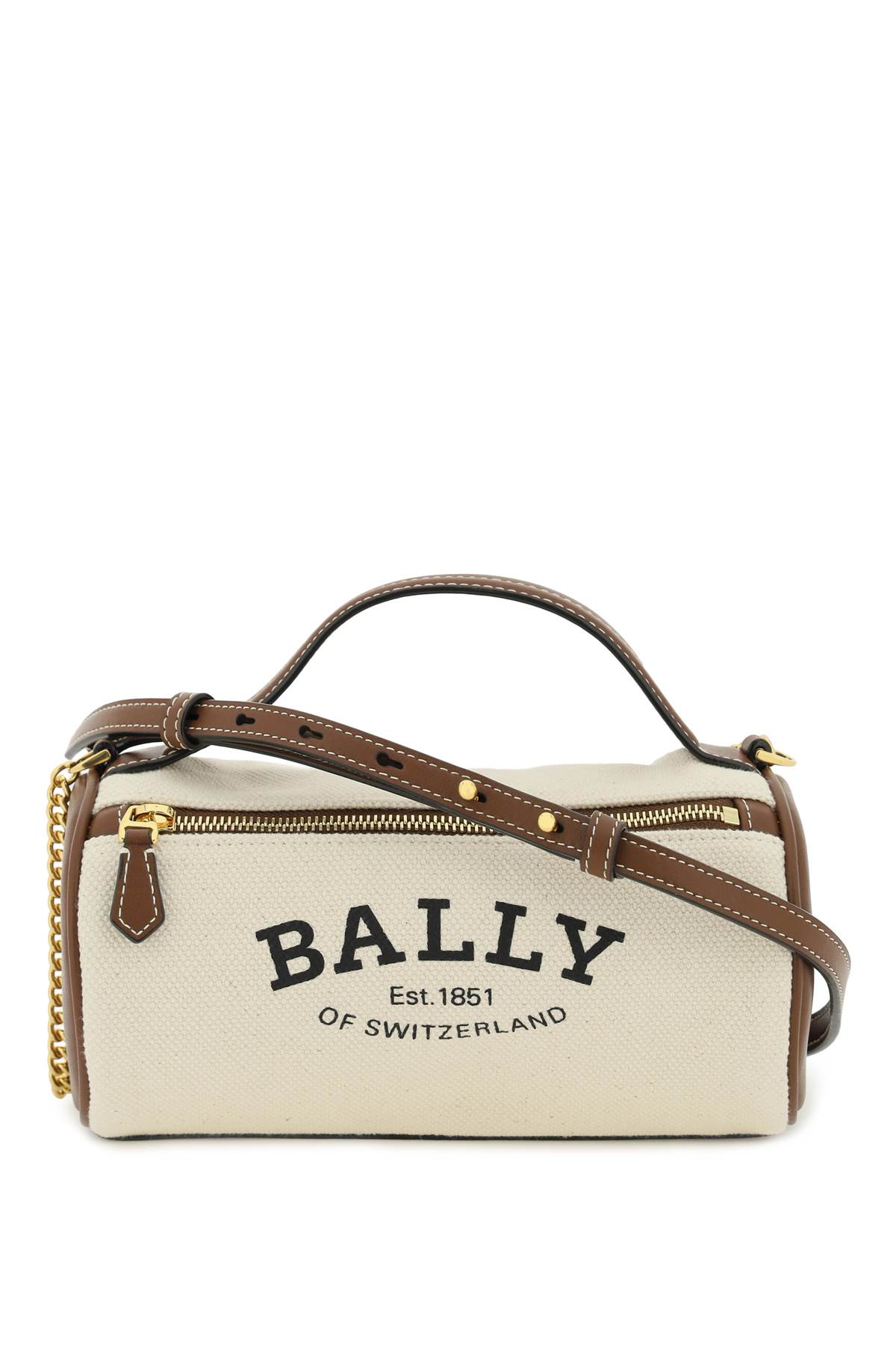 Bally Calyn Logo-print Crossbody Bag In Natural Cuero Ovibr (beige)