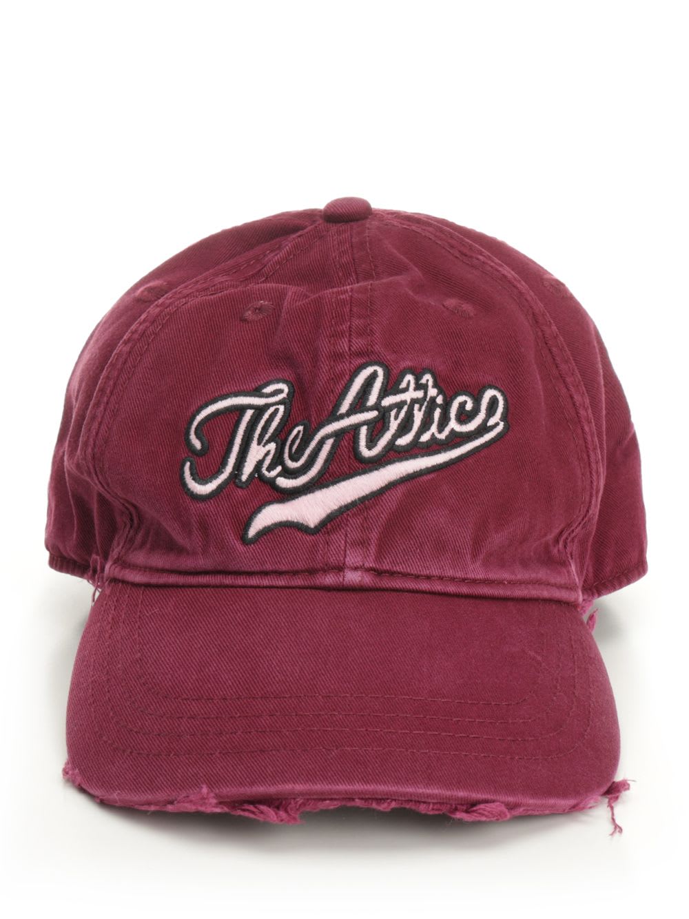 Attico Baseball Cap In Burgundy