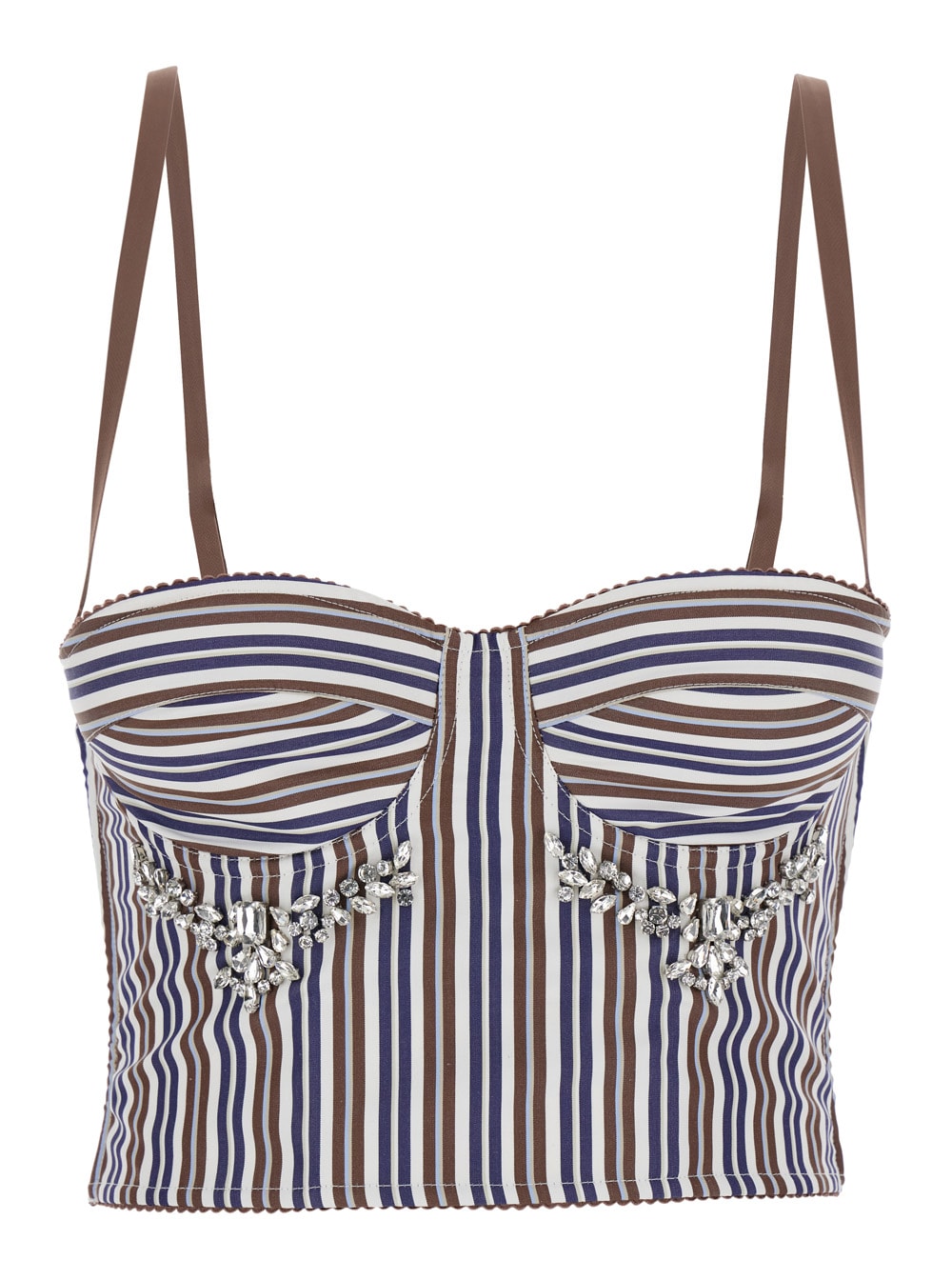 Des_phemmes Bustier Top In Blu