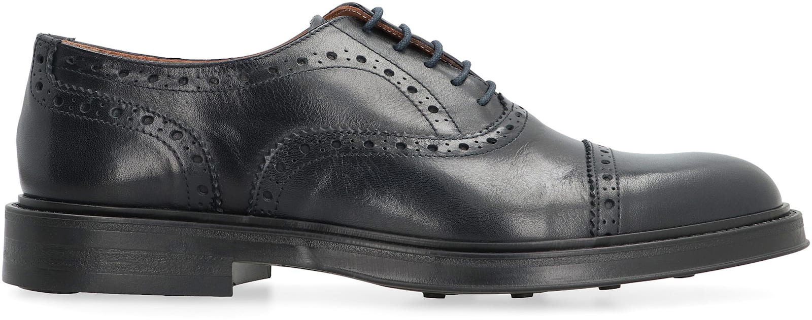 Bruno Magli Leather Lace-up Shoes In Blue