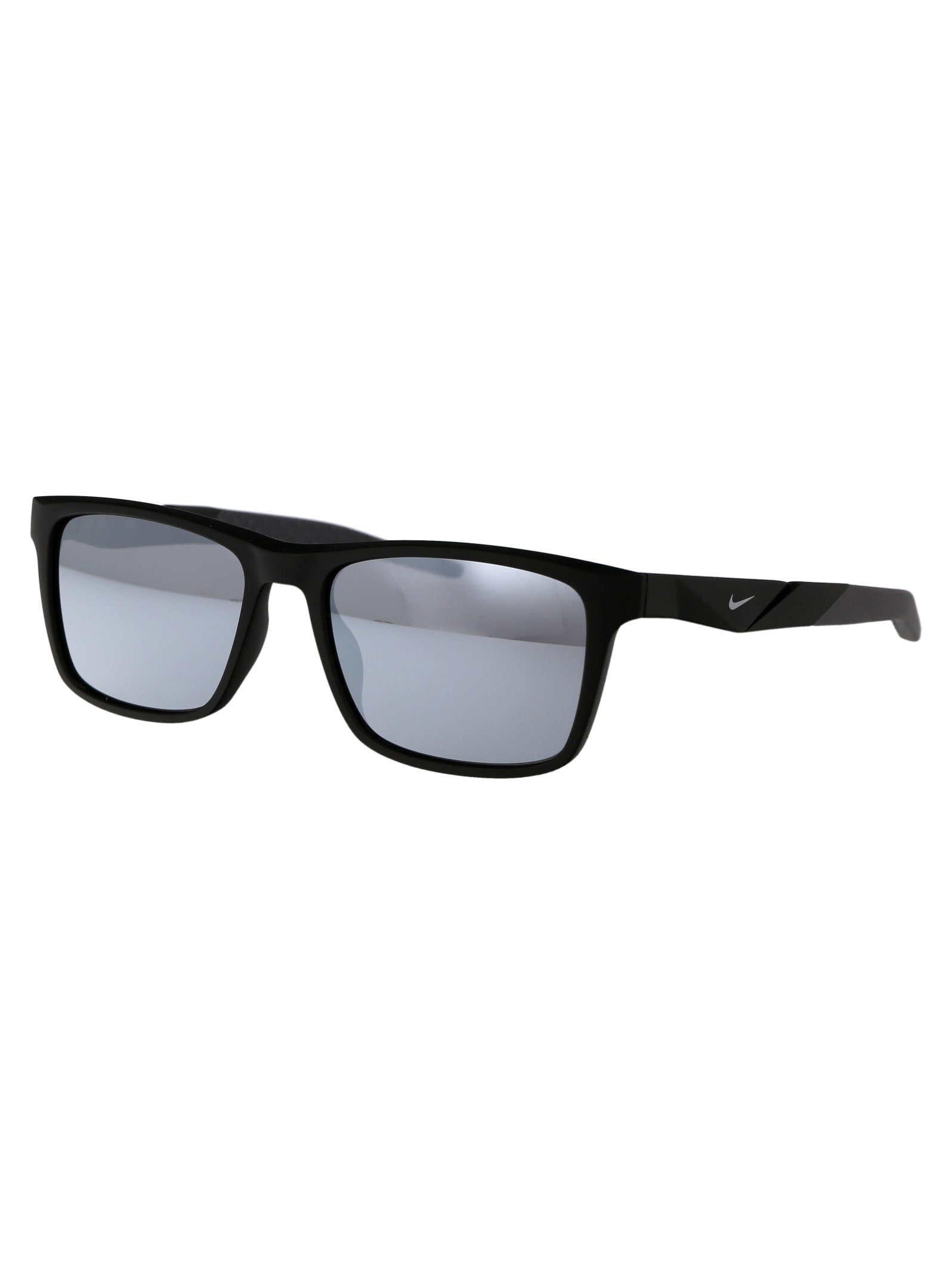 Nike Radeon 1 Sunglasses In 010 Grey W/ Silver Flash Matte Black