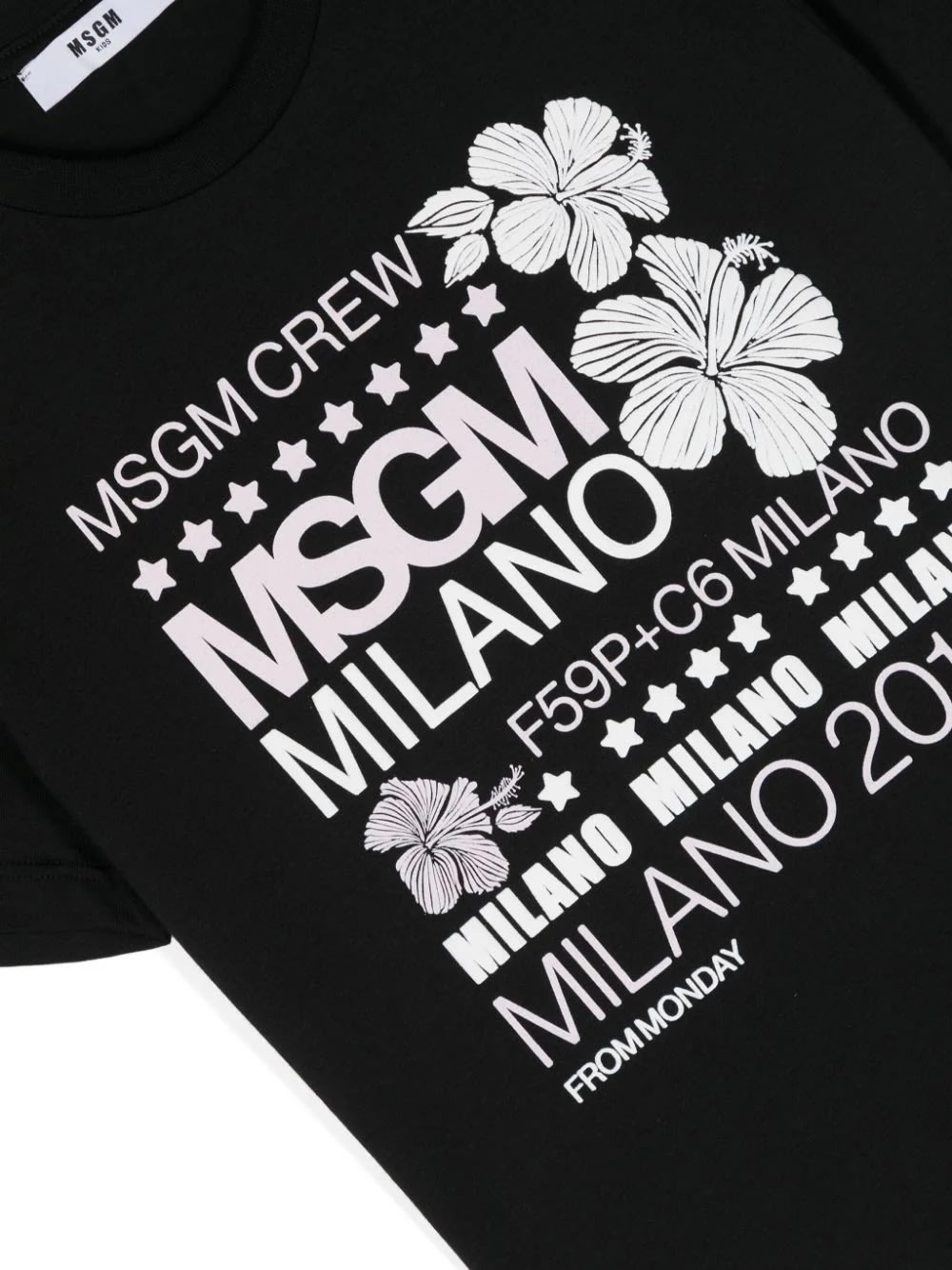 Shop Msgm T-shirt Con Logo In Black