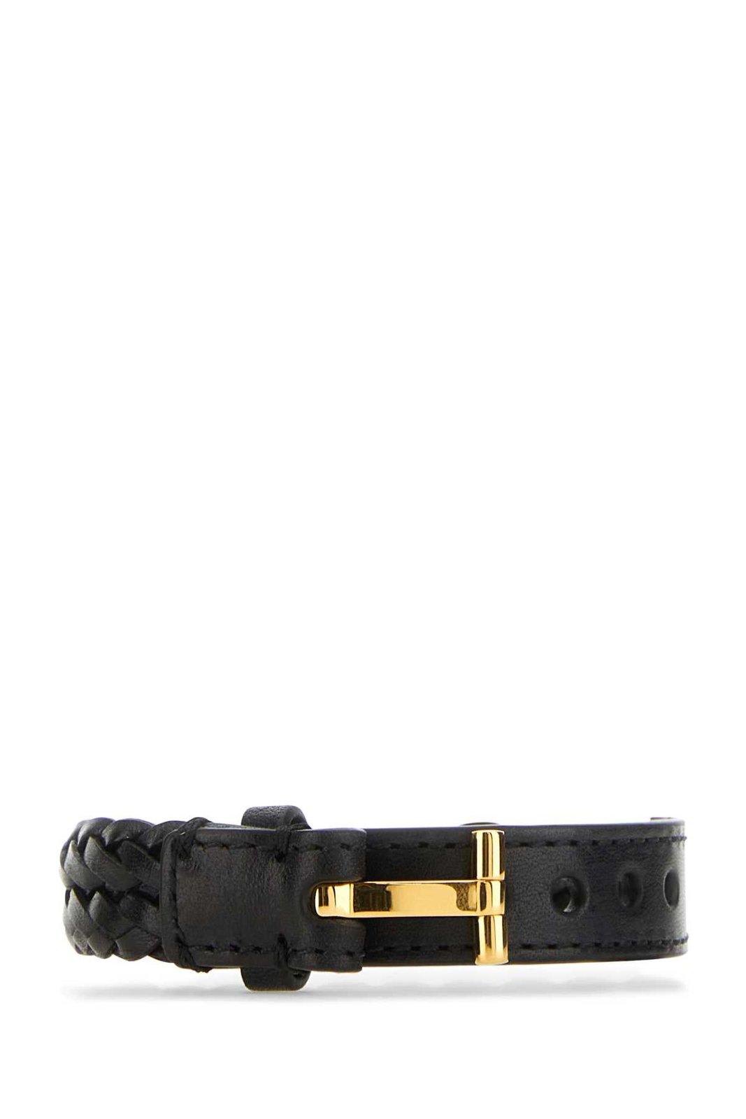 T-lock Leather Bracelet