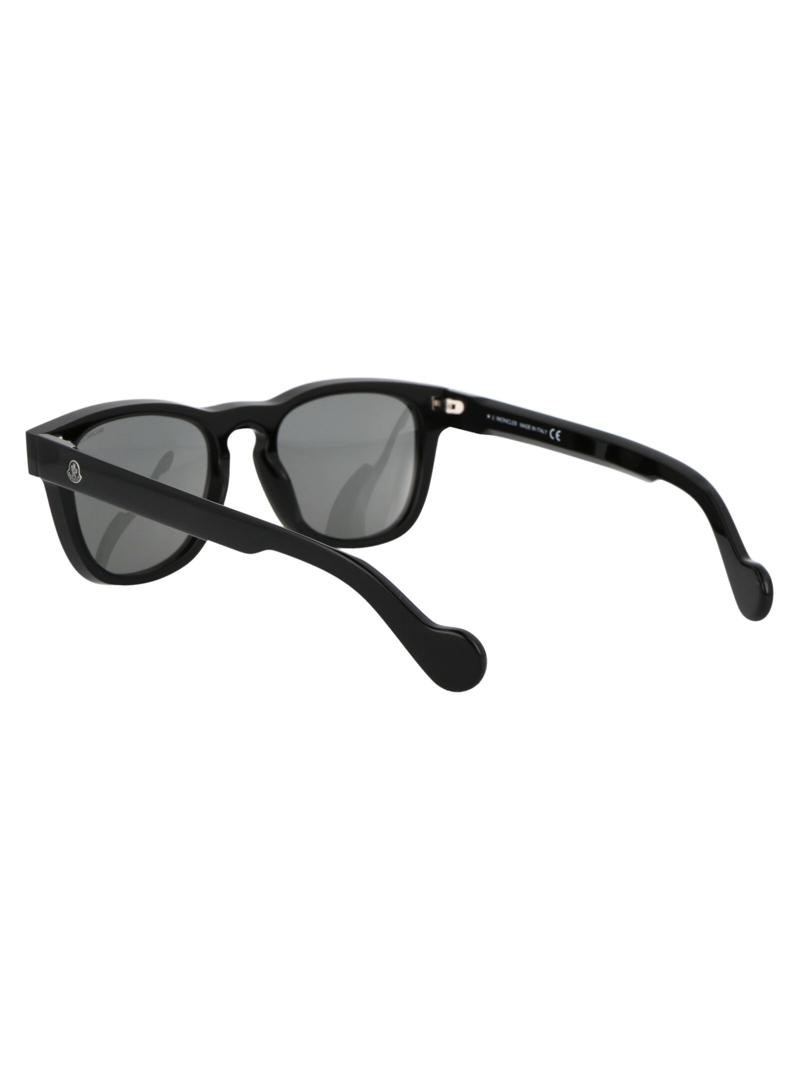 Shop Moncler Ml0098 Sunglasses In 01a Black