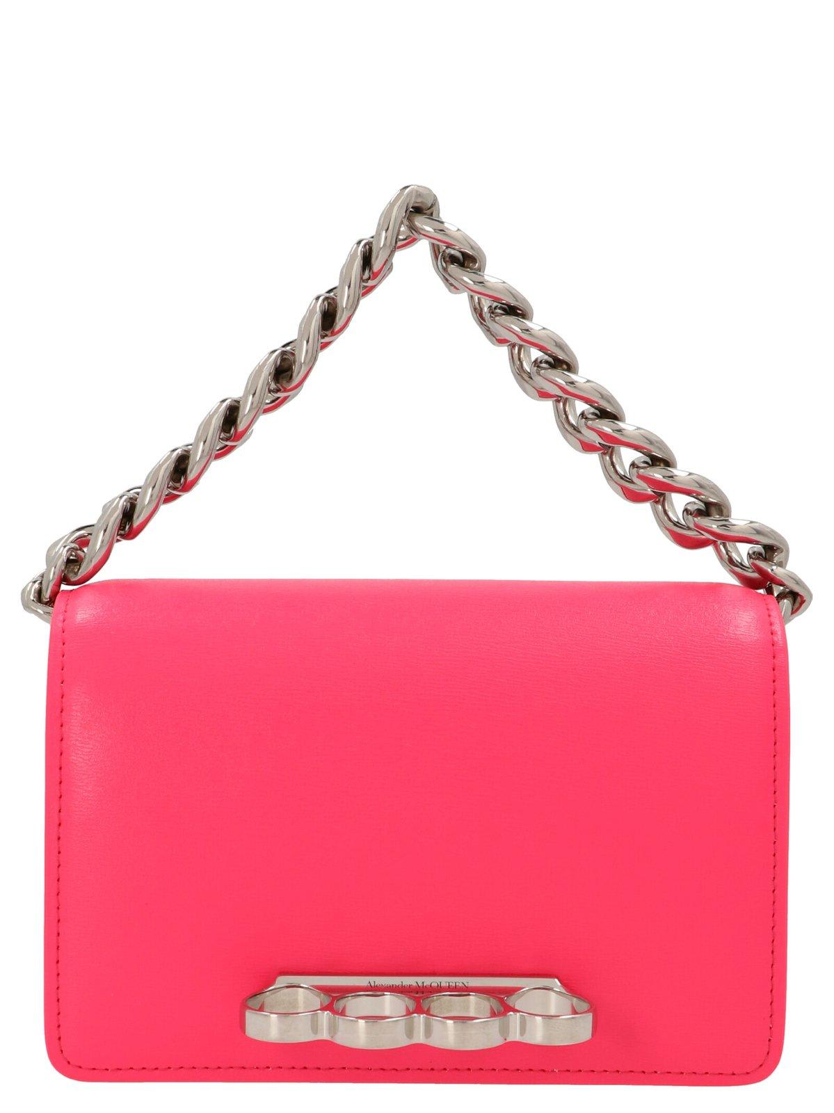 Alexander McQueen The Four Ring Chained Shoulder Bag