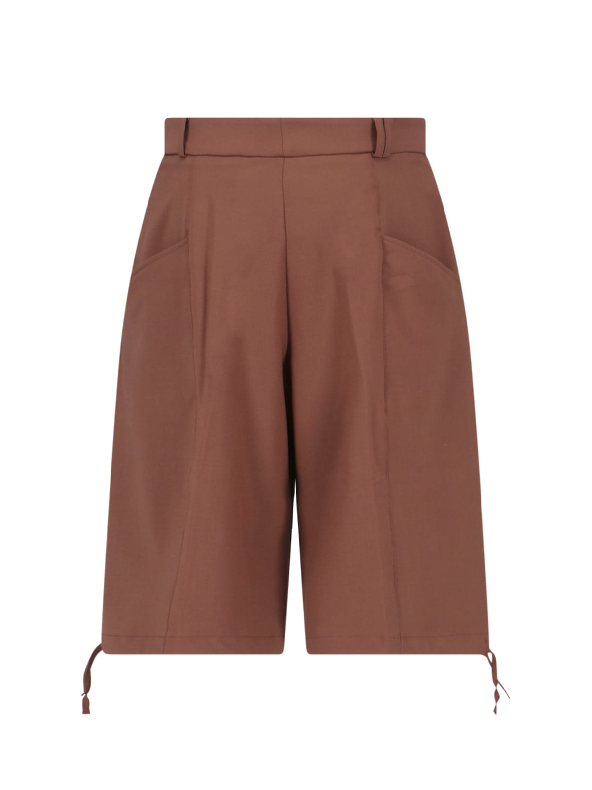 Shop Bonsai Wide Shorts In Brown