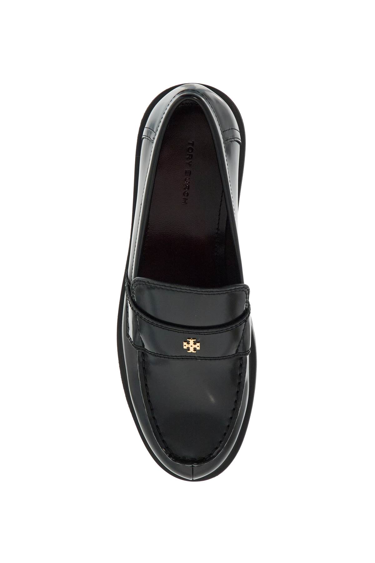 Shop Tory Burch Classic Leather Box Moccasins In Perfect Black (black)