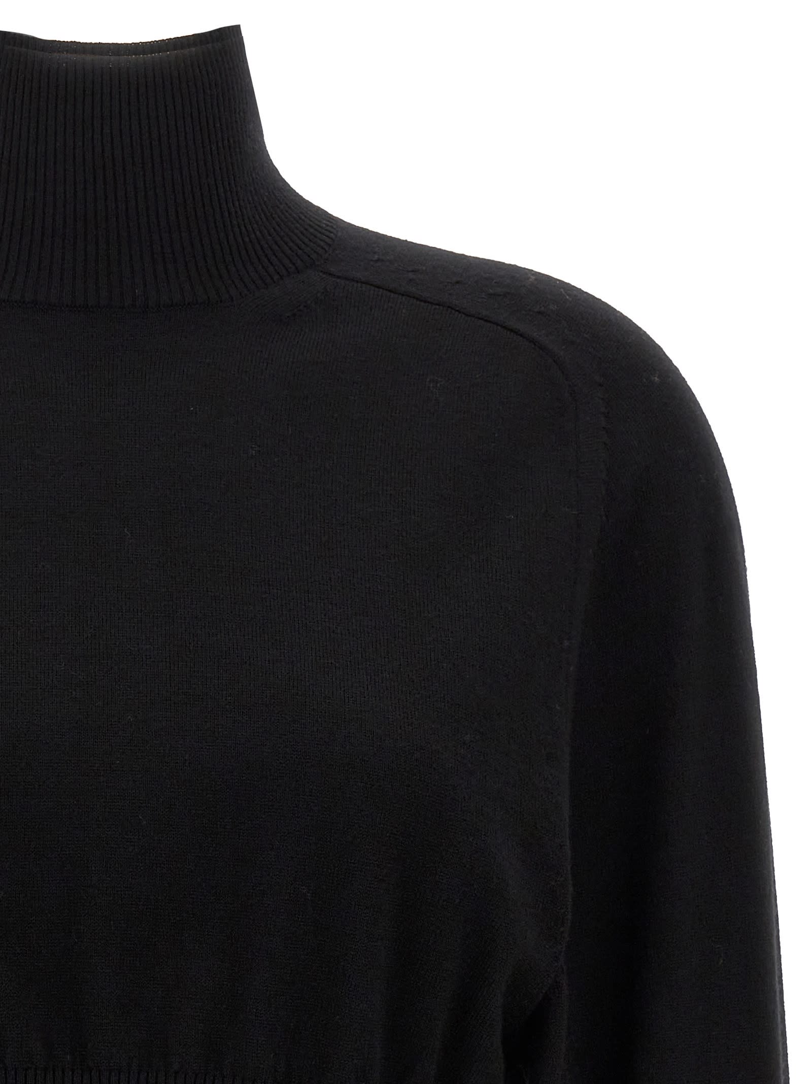 Sportmax Short Turtleneck Sweater In Black
