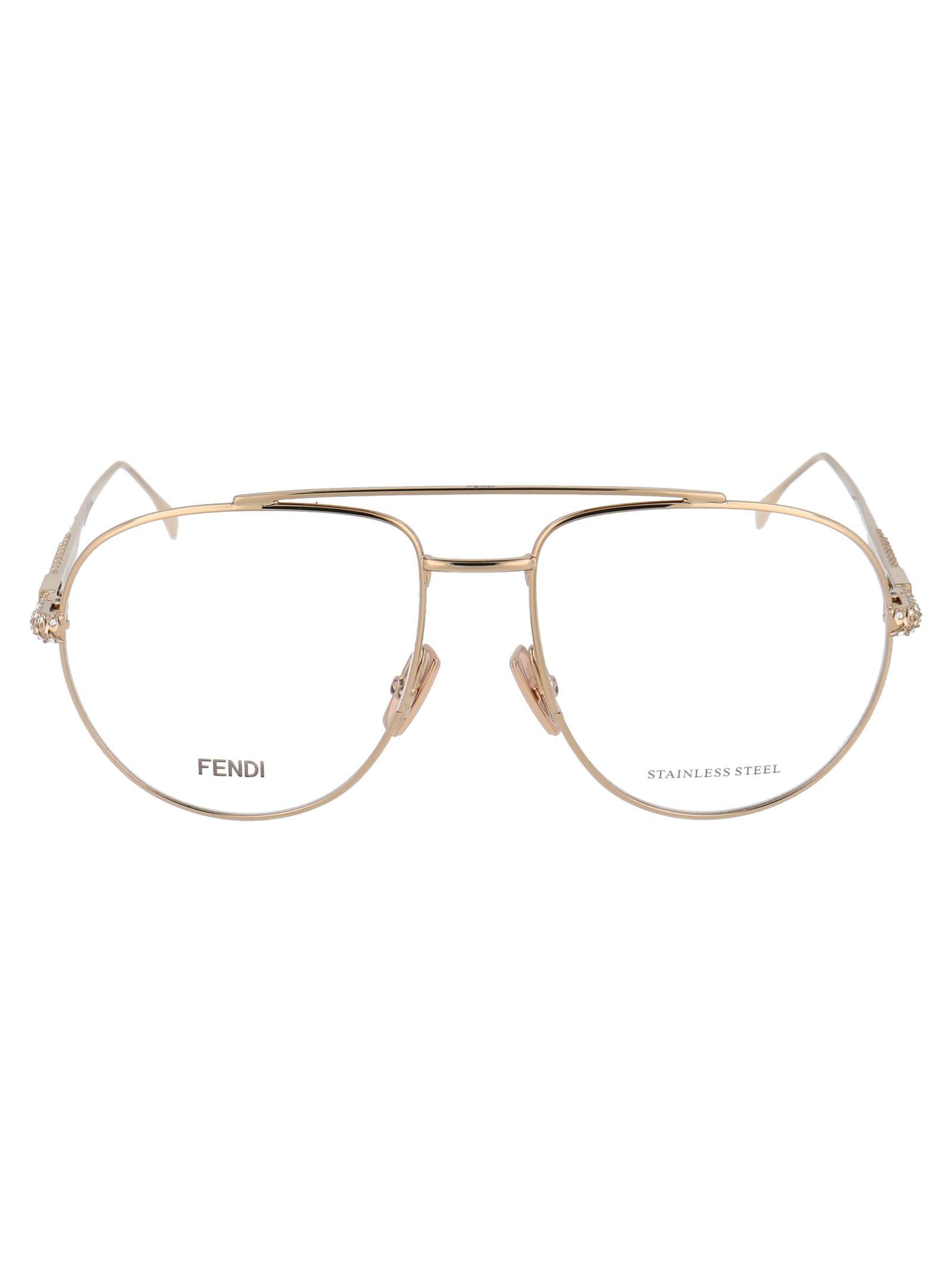 Fendi Ff 0446 Glasses In Gold