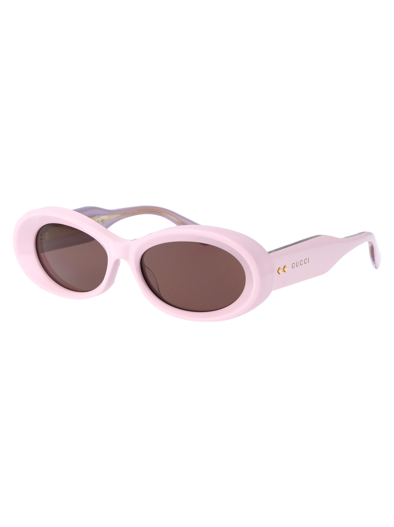 Shop Gucci Gg1527s Sunglasses In 003 Pink Pink Brown