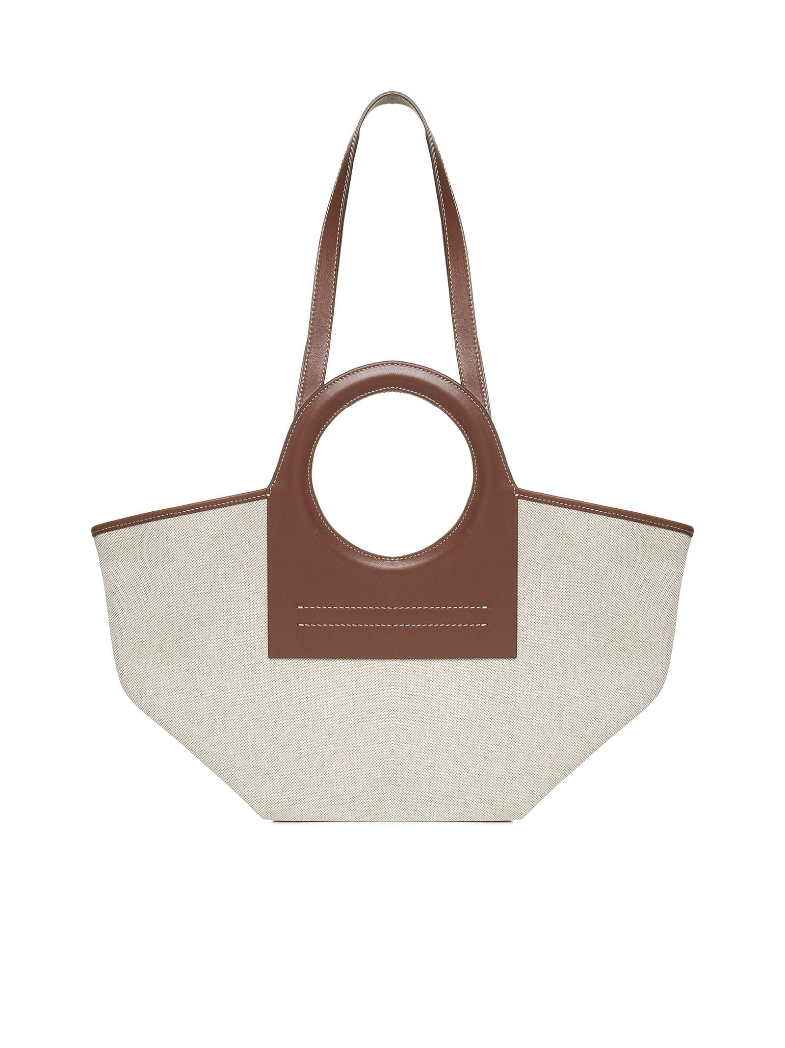 Hereu Cala Small Canvas Tote Bag, Taupe Tan, Women's, Handbags & Purses Tote Bags & Totes