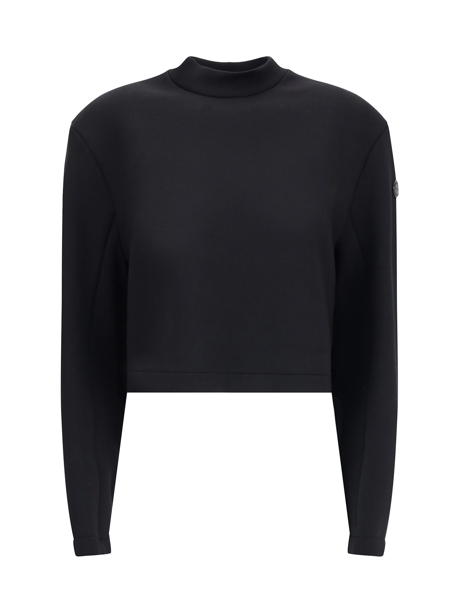 Moncler Genius Sweatshirt By Moncler X Ee72 By Edward Enninful In Viscose And Neoprene In Black