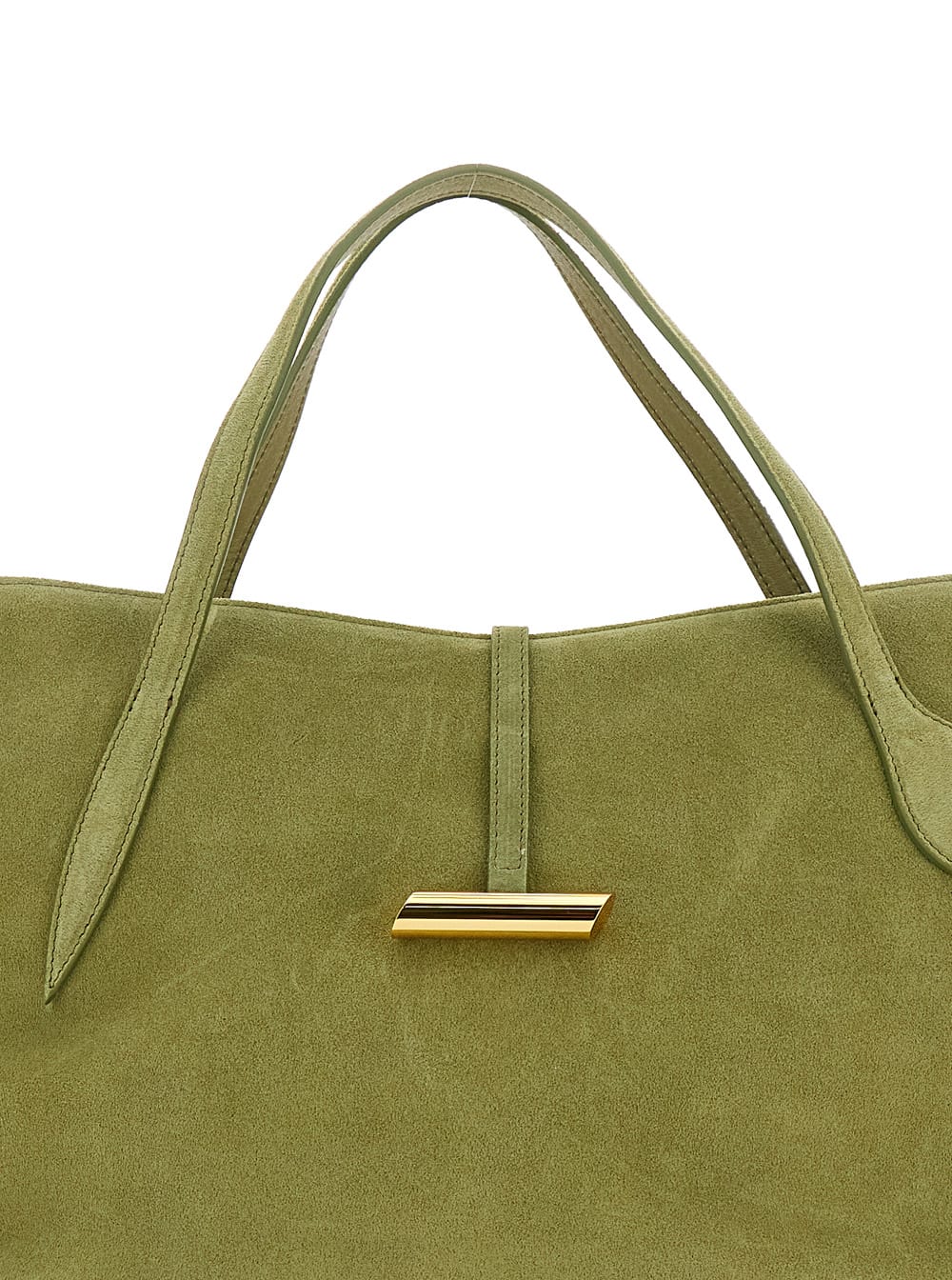 Little Liffner Petite Penne Tote Gold Hardware In Sand