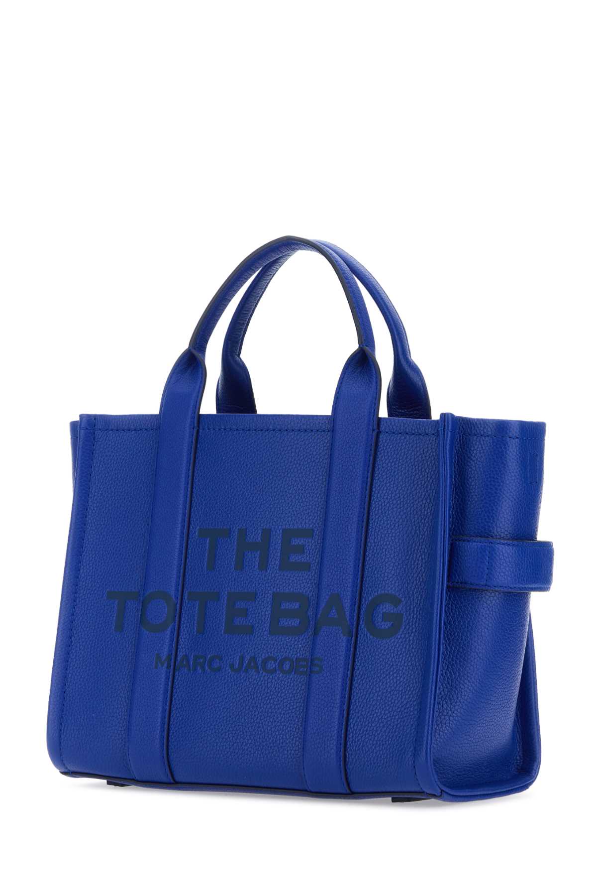 Shop Marc Jacobs Electric Blue Leather Medium The Tote Bag Handbag In Cobalt