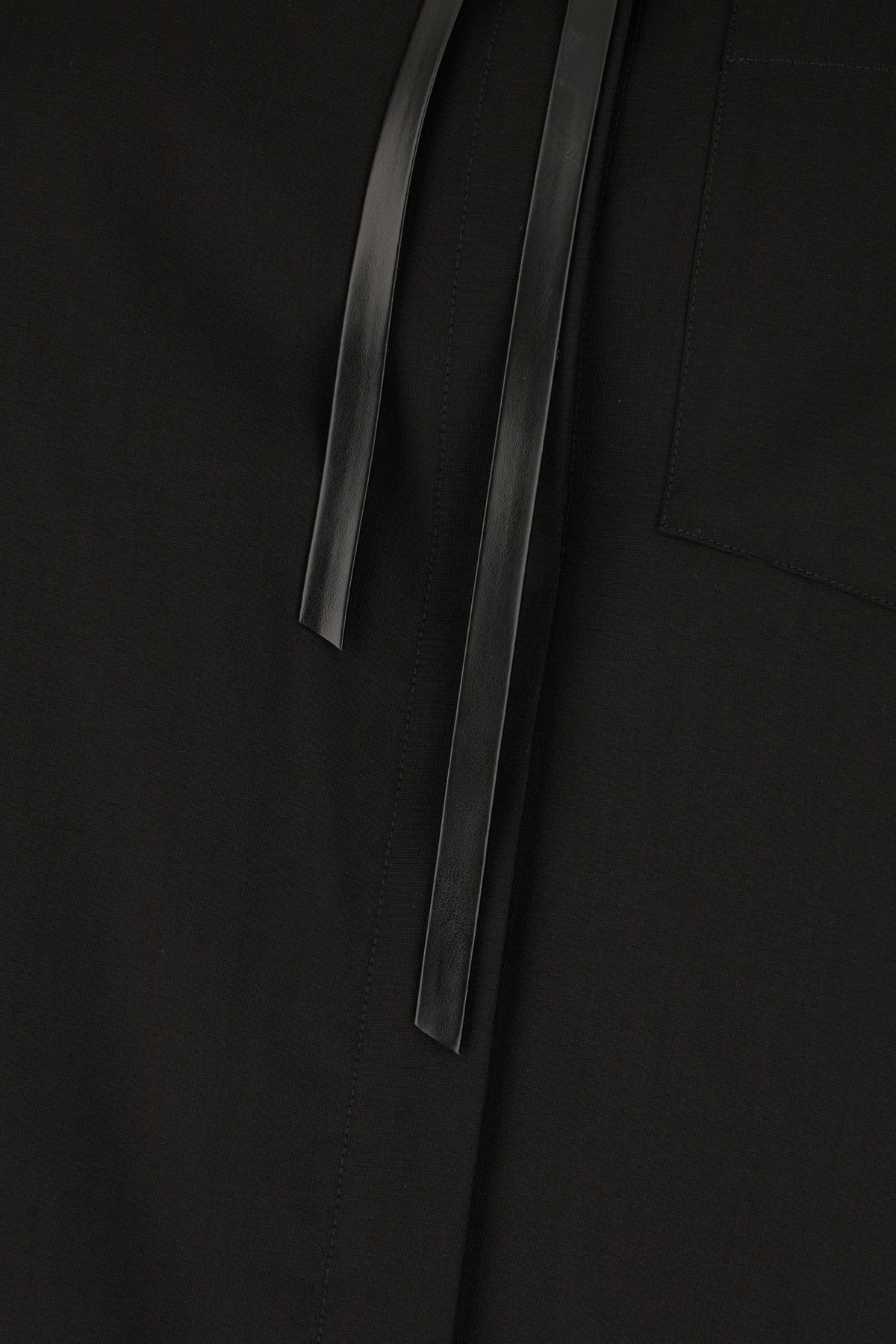 Sportmax Black Wool Shirt In Nero