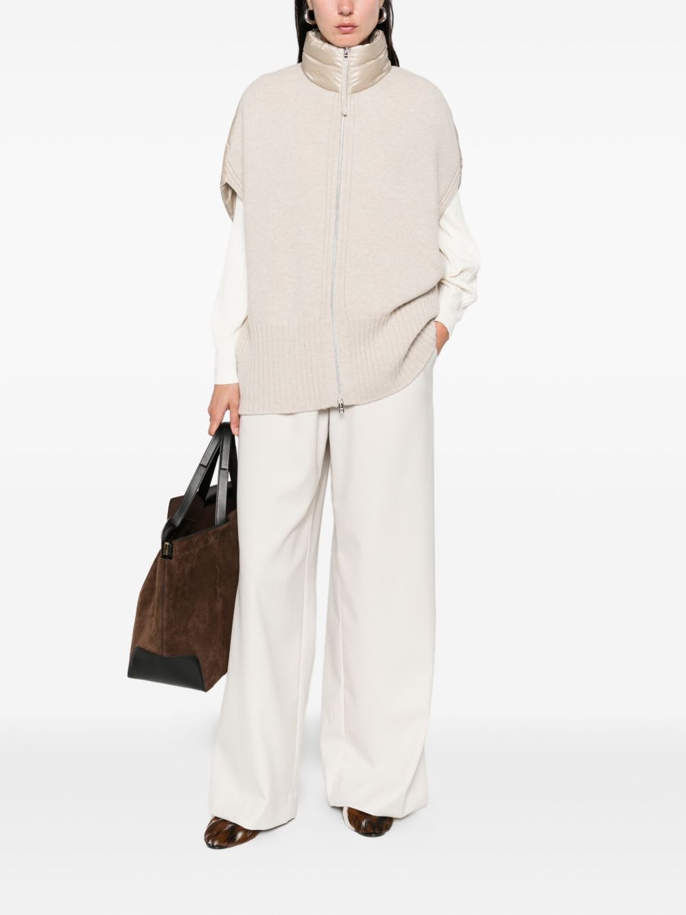 Herno Beige Down Jacket In White