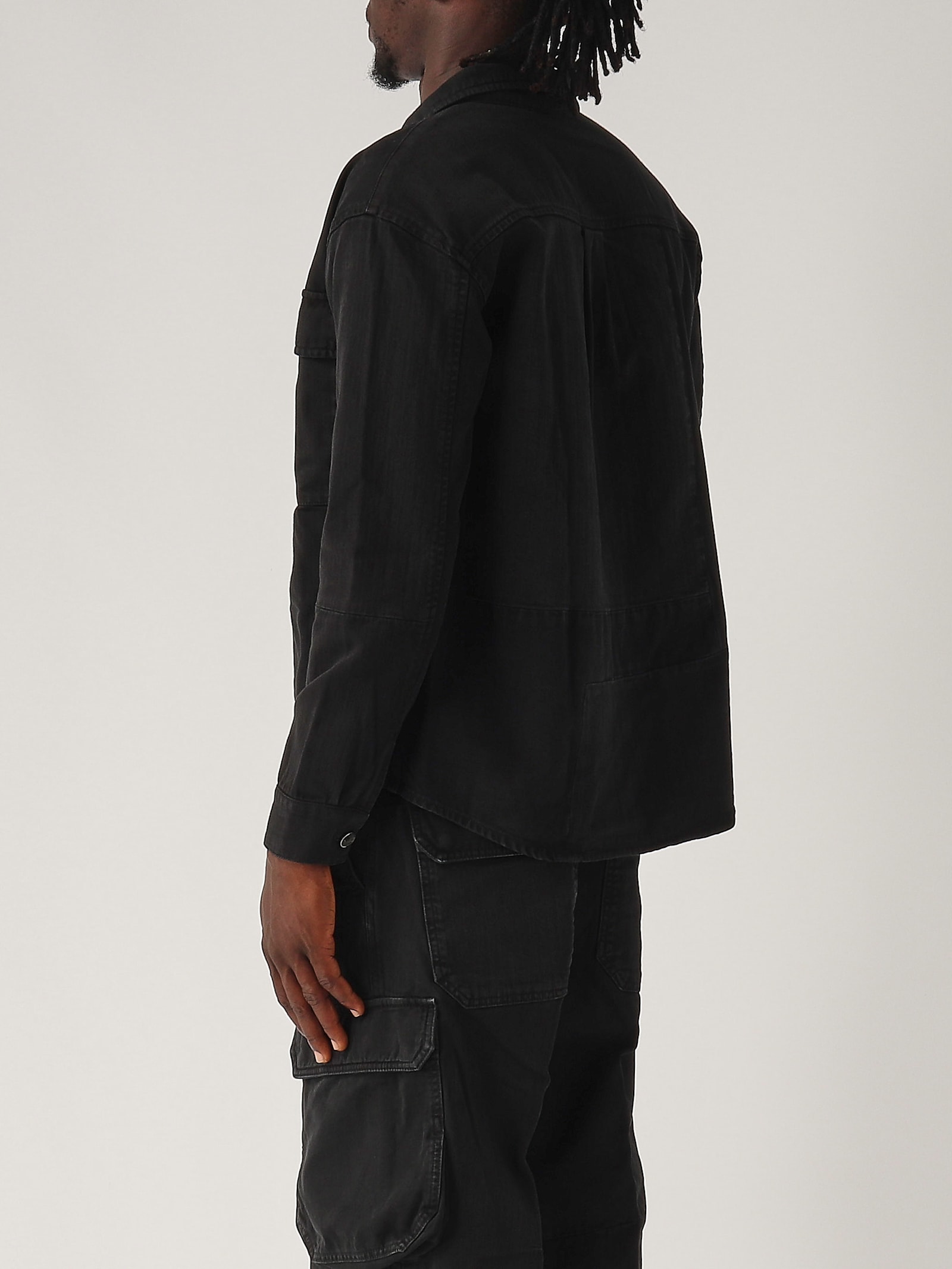 Shop Nine In The Morning Overshirt Shirt In Nero