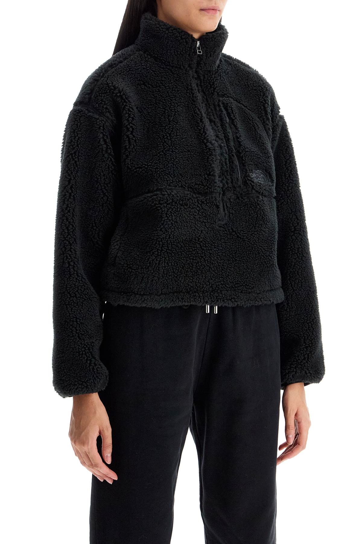 Shop The North Face Extreme Pile Boxy Sweat In Tnf Black (black)