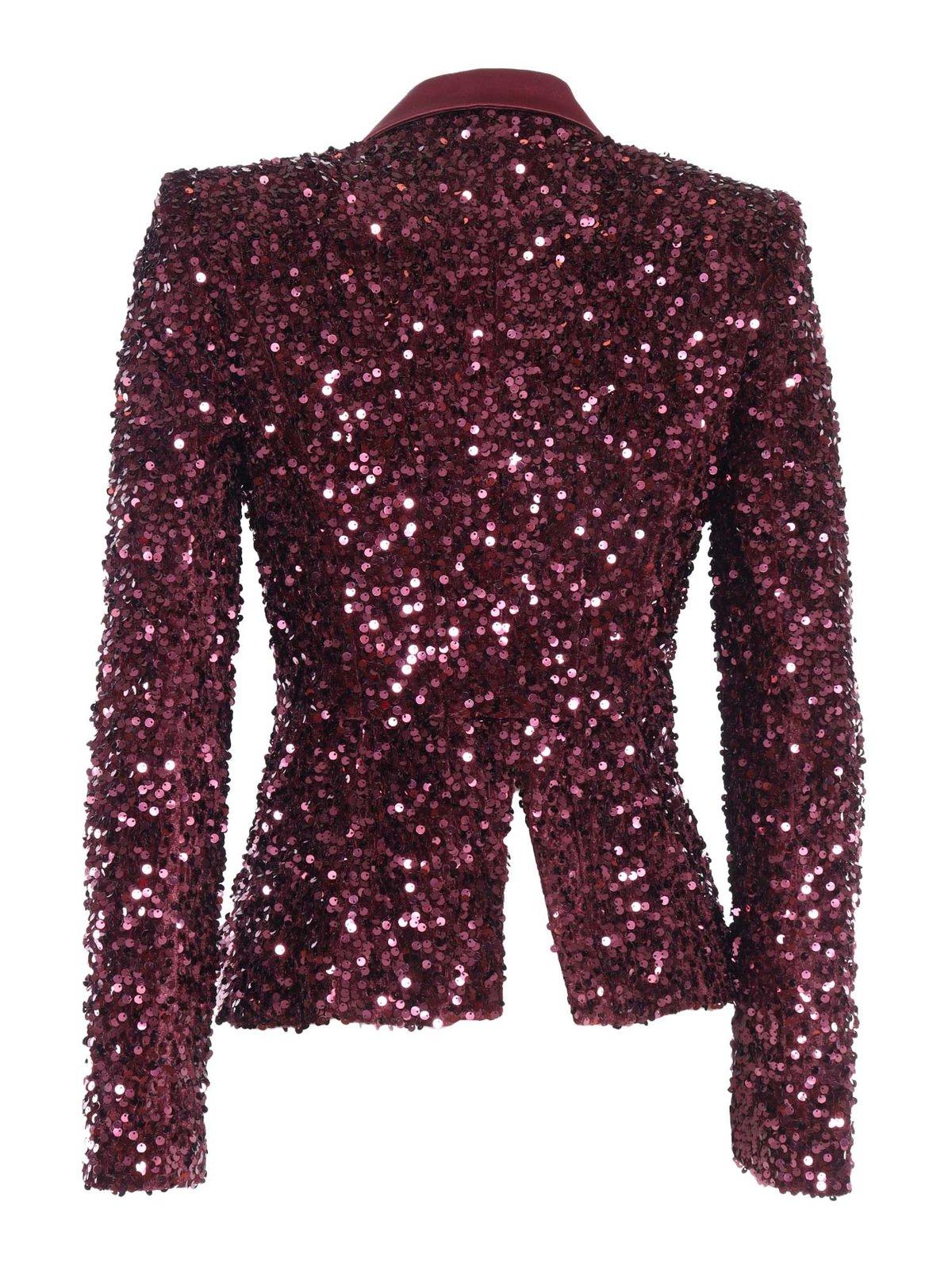 Elisabetta Franchi Special Blazer In Bordeaux