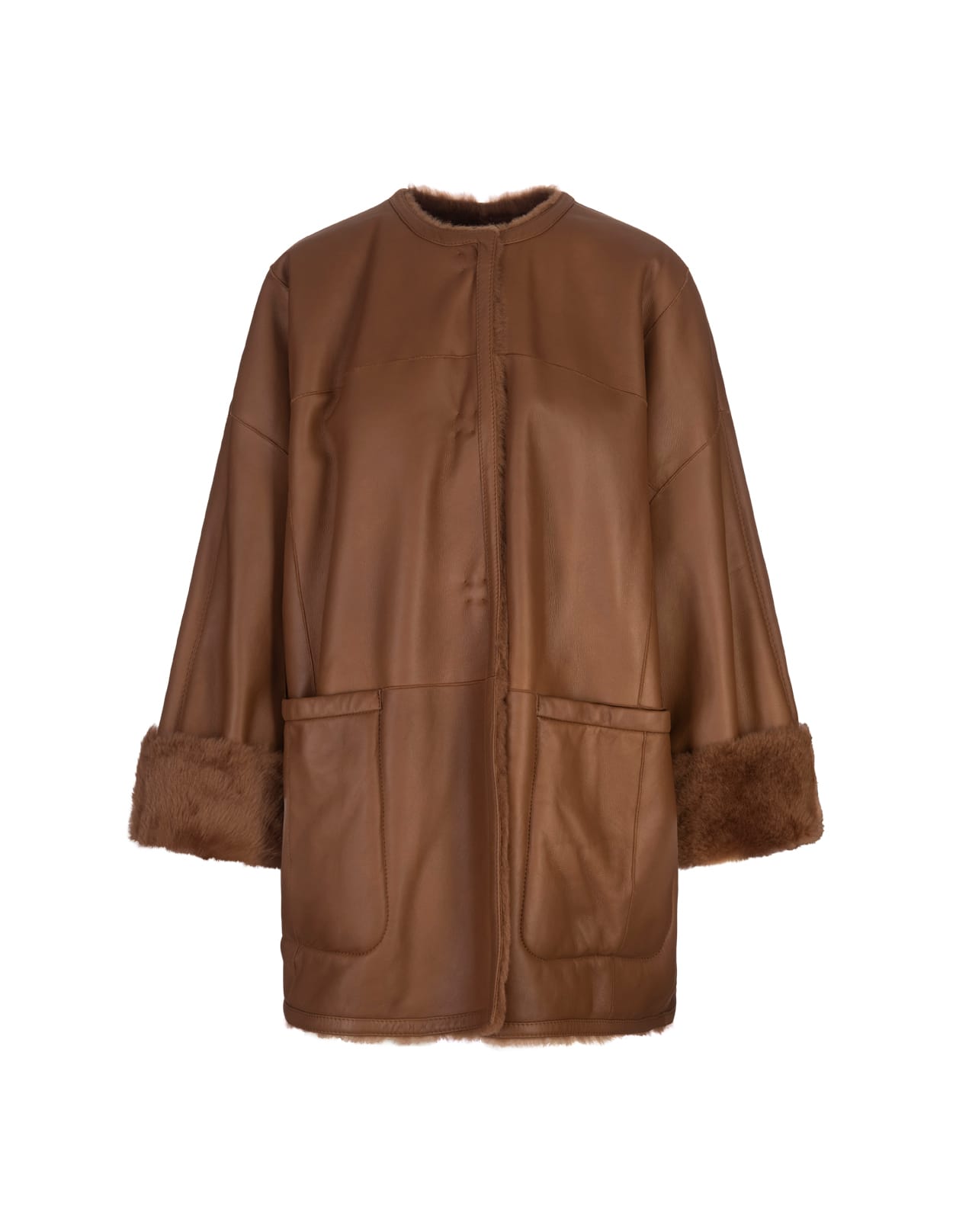 Shop Max Mara Brown Santos Coat