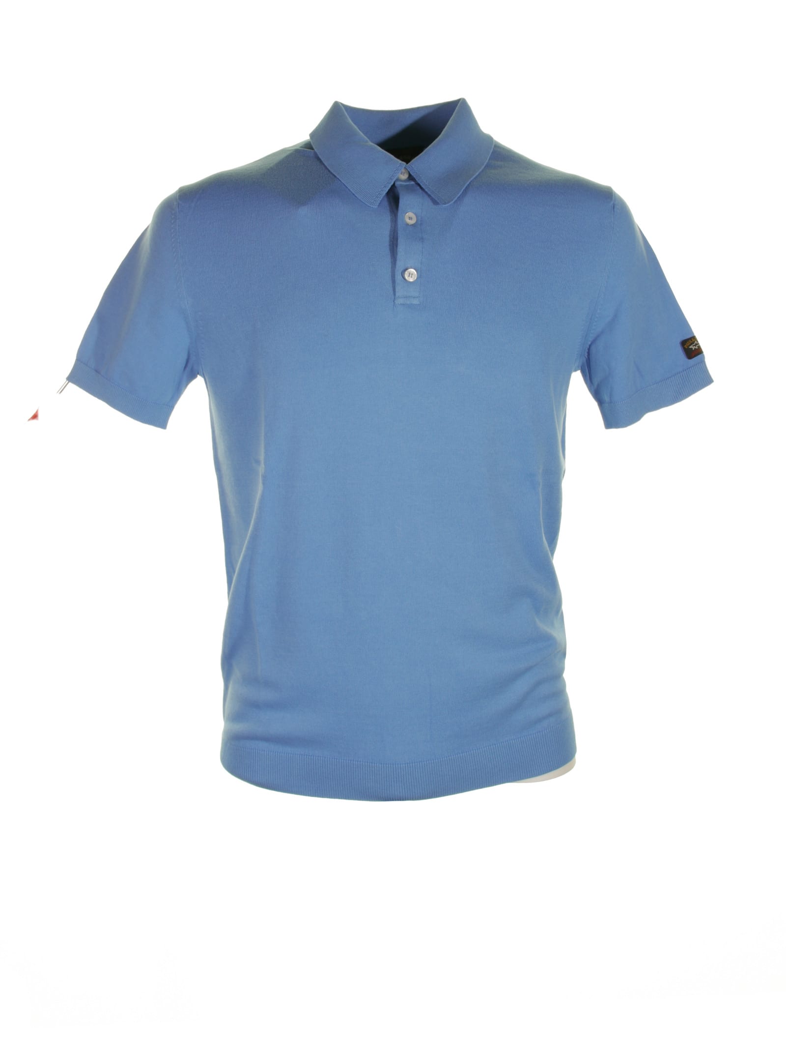 Light Blue Short-sleeved Polo Shirt