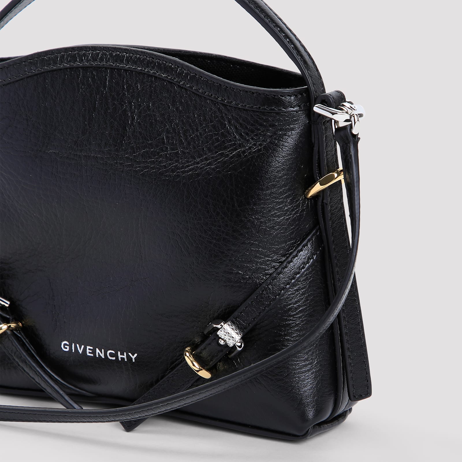 Shop Givenchy Voyou Nano Shoulder Bag In Black