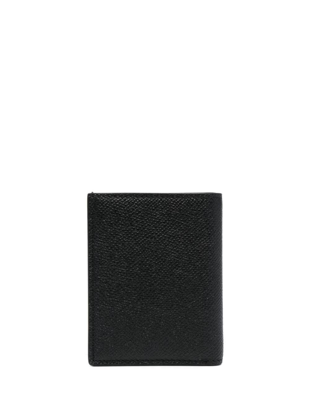 Tom Ford Flap Card Case Ft Silver In Black
