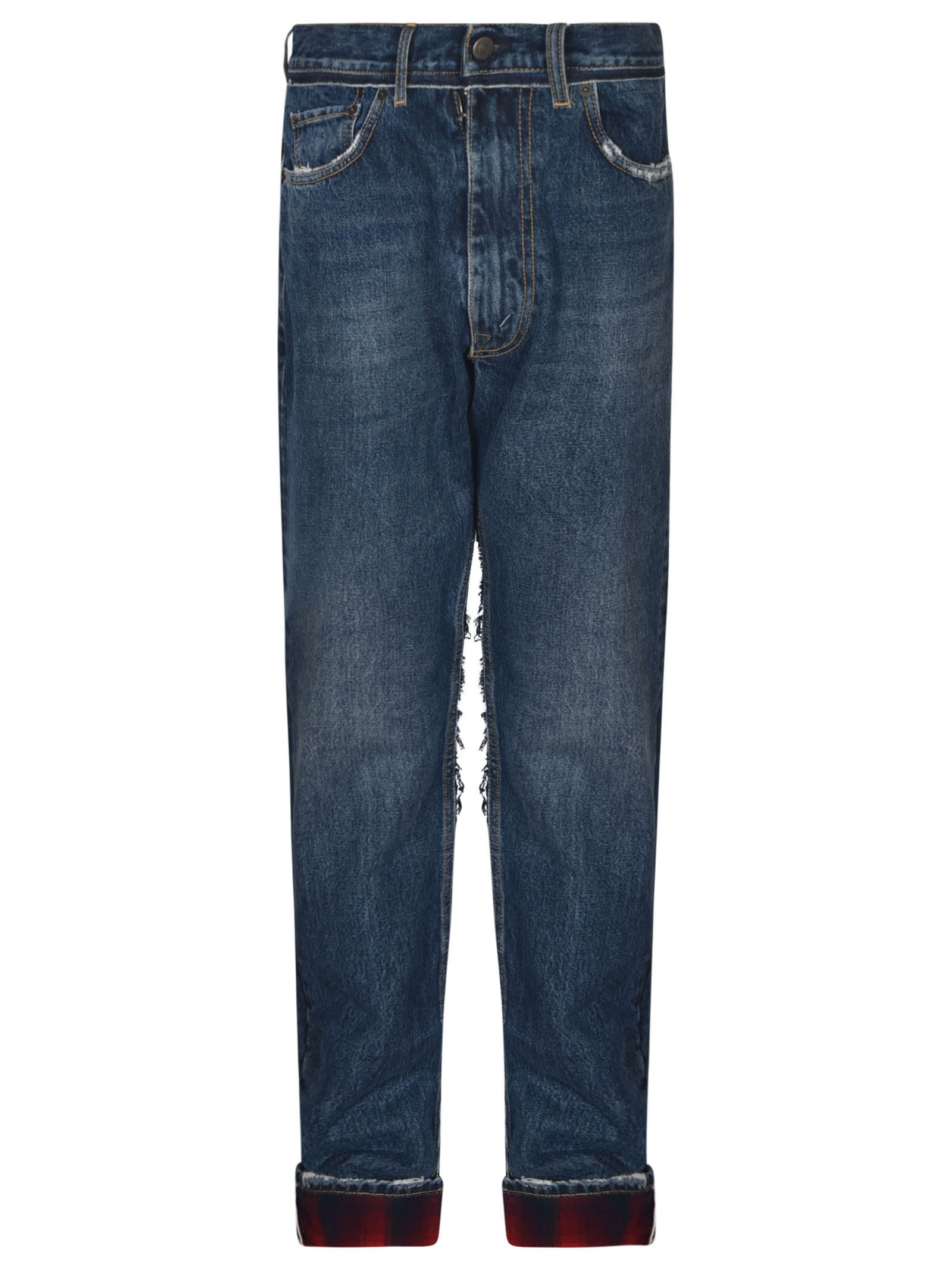 MAISON MARGIELA BUTTON FITTED JEANS