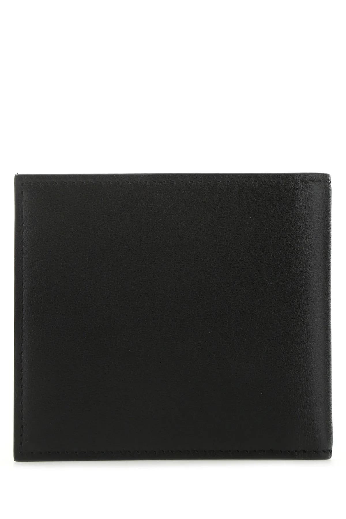 Shop Valentino Black Leather Wallet