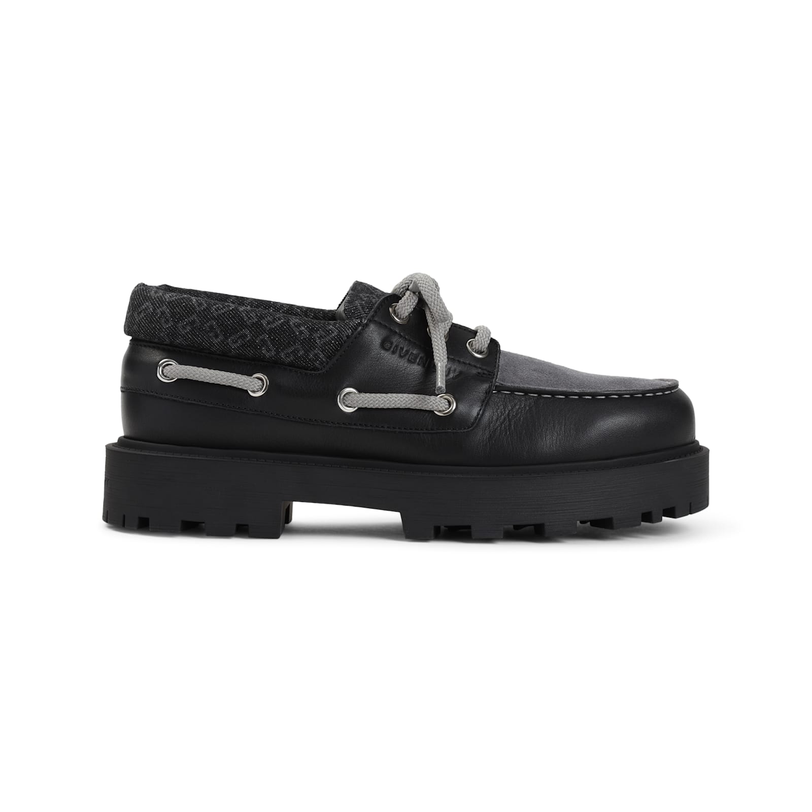 Givenchy Leather Platform Loafers In Black