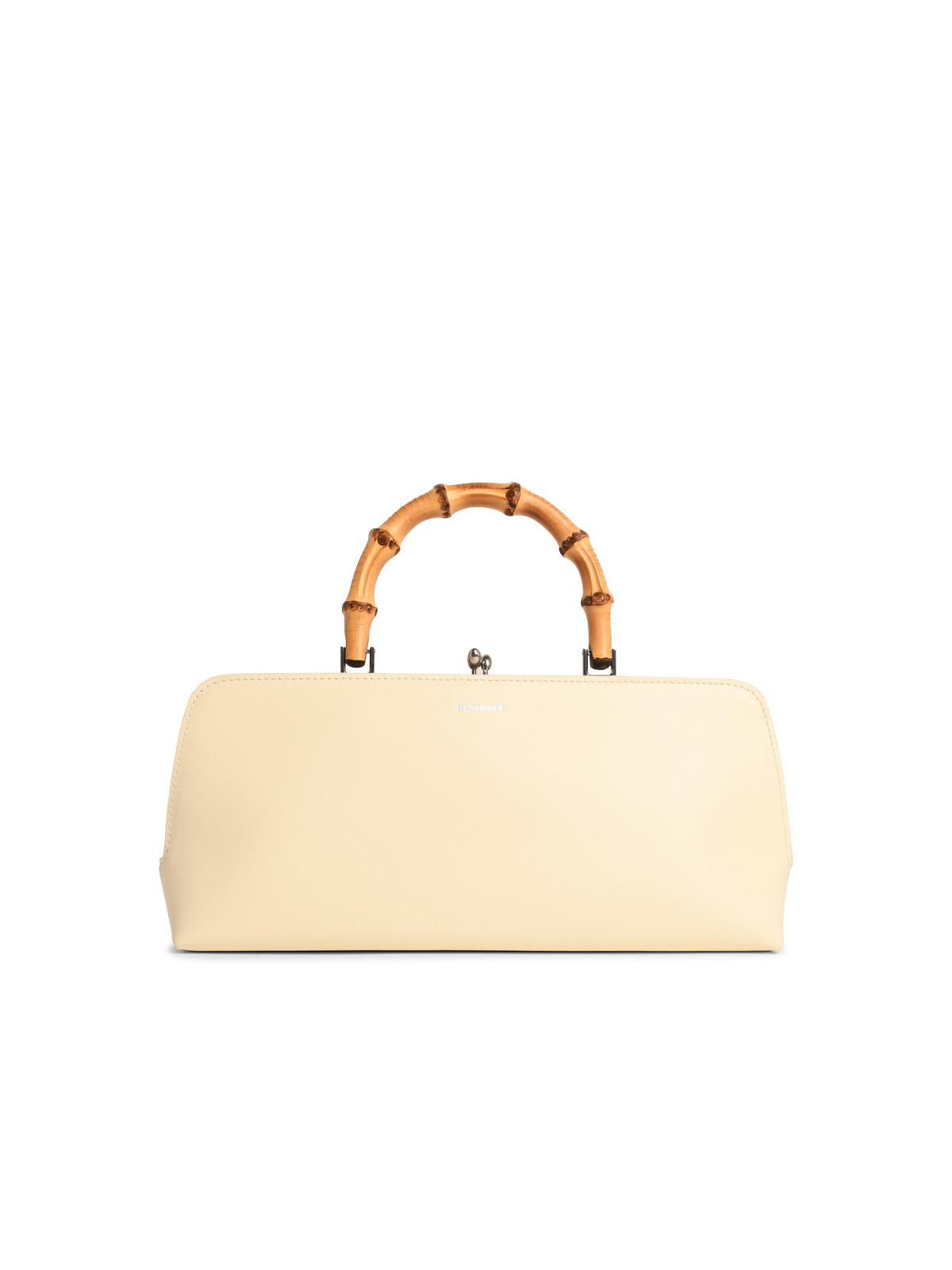 goji Cream Leather Bag