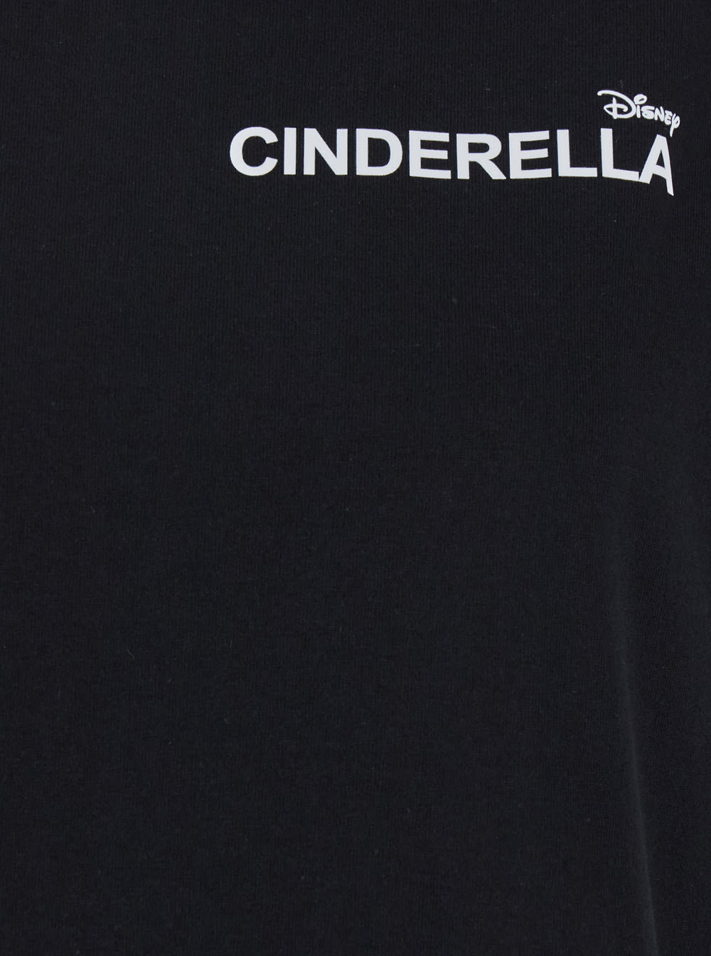 Coperni Cinderella Black T-shirt With Logo Printed On The Front And Print On The Back In Cotton Woman