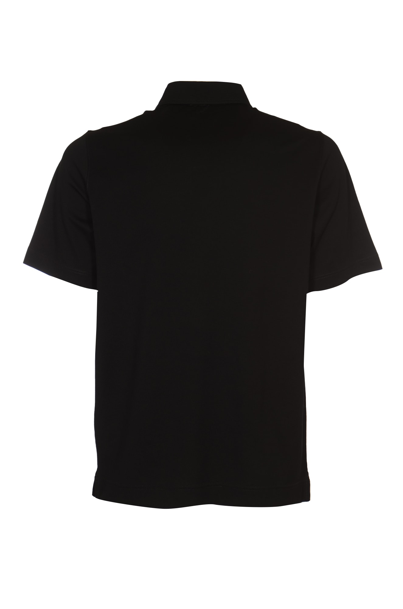 Shop Circolo 1901 Buttoned Classic Polo Shirt In Black